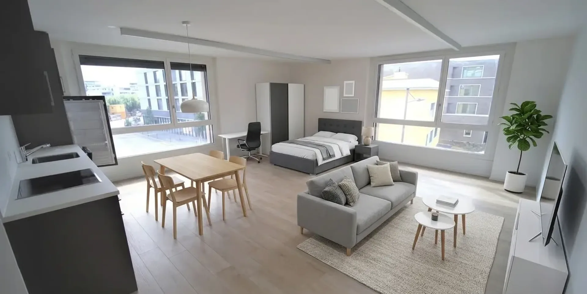 Moderne möbliertes 1-Zimmer-Apartment im Herzen von Delémont