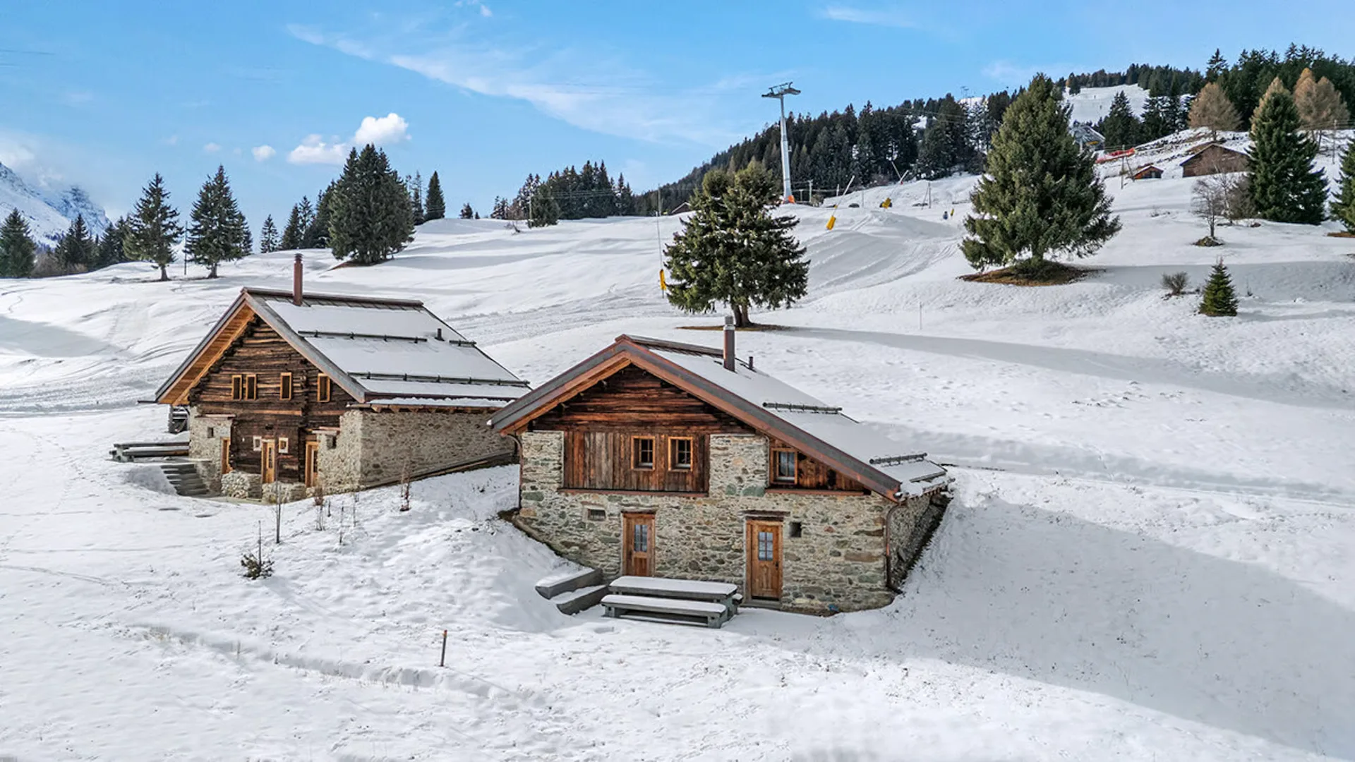 Maiensäss in Savognin: Skipiste und Wanderwege direkt vor der Haustür