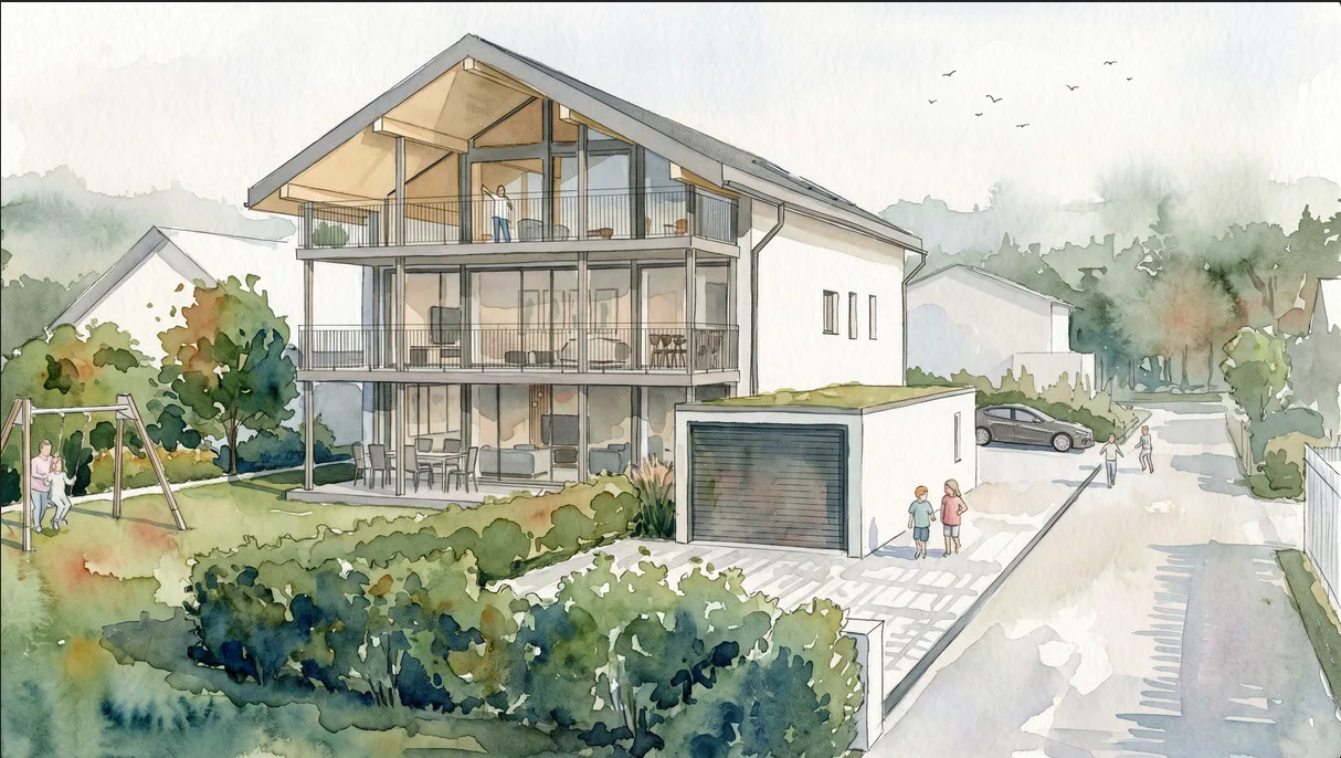 PROGETTO DI COSTRUZIONE "FLURA" APPARTAMENTO MANSARDA