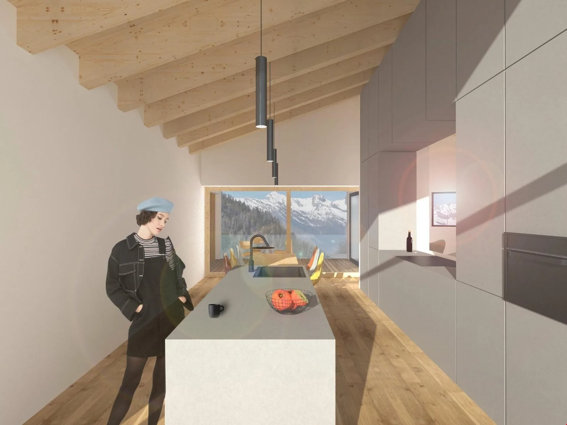 Letztes Stockwerk: Neues Duplex mit großer Terrasse