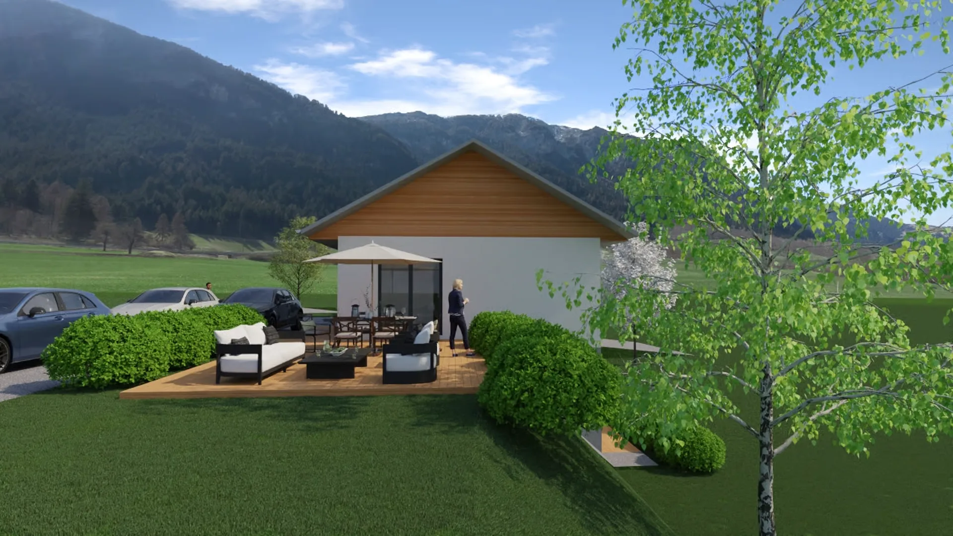 House + land + garage + parking, view of Mt Blanc & Jura