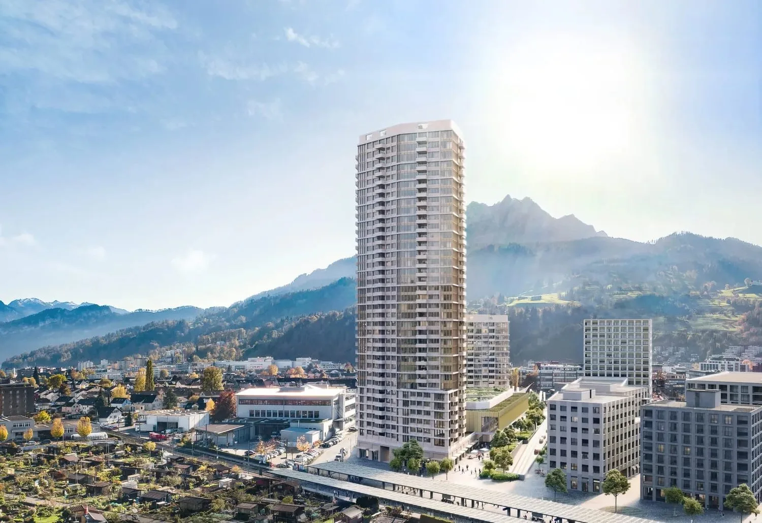Exklusive 3.5-Zimmerwohnung im 33. OG des höchsten Hauses der Zentralschweiz - Willkommen im SkyLevel des PILATUS TOWER