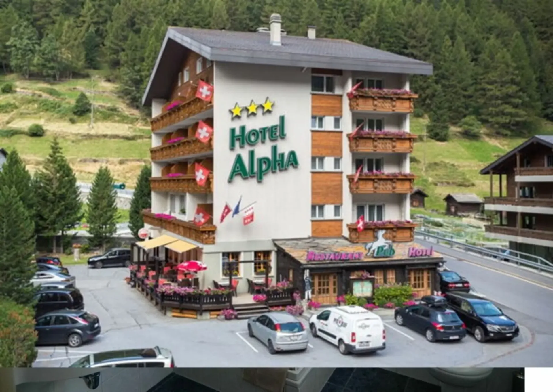 Hotel Alpha schöner Dreisternebetrieb in Saas-Grund