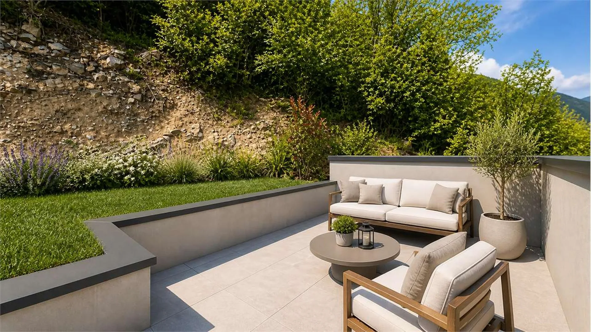 Modernes 2,5-Zimmer-Apartment mit Balkon und Panoramablick