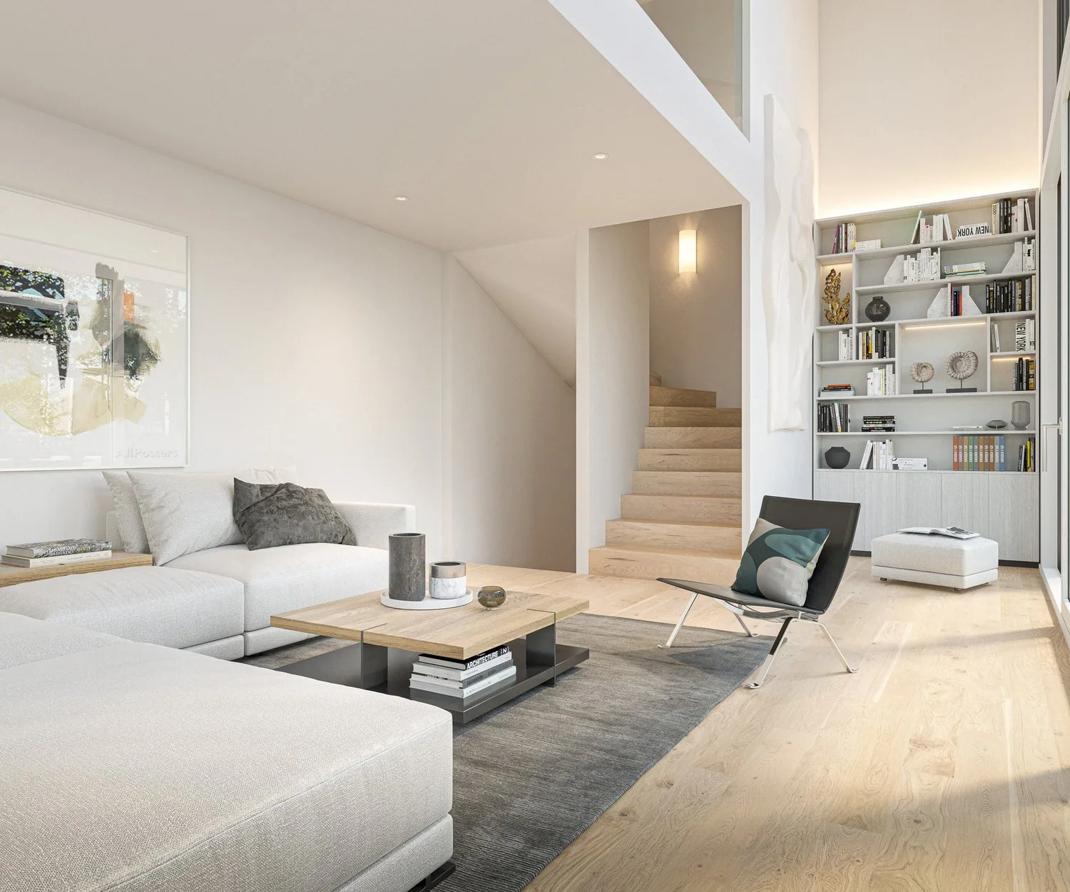 Abitazione moderna con carattere loft in una casa a schiera