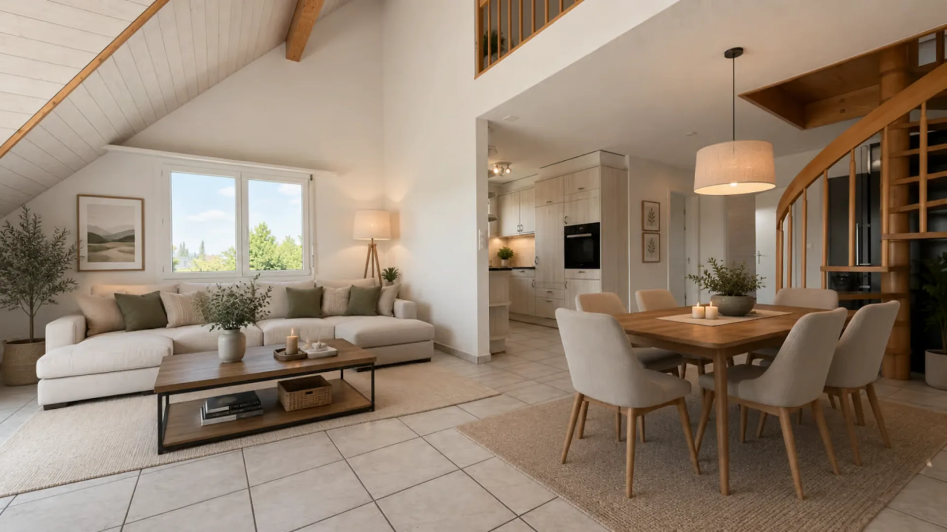 Wohnen mit Weitblick - grosszügige Maisonette-Dachwohnung mit Galerie und sonnigem Balkon