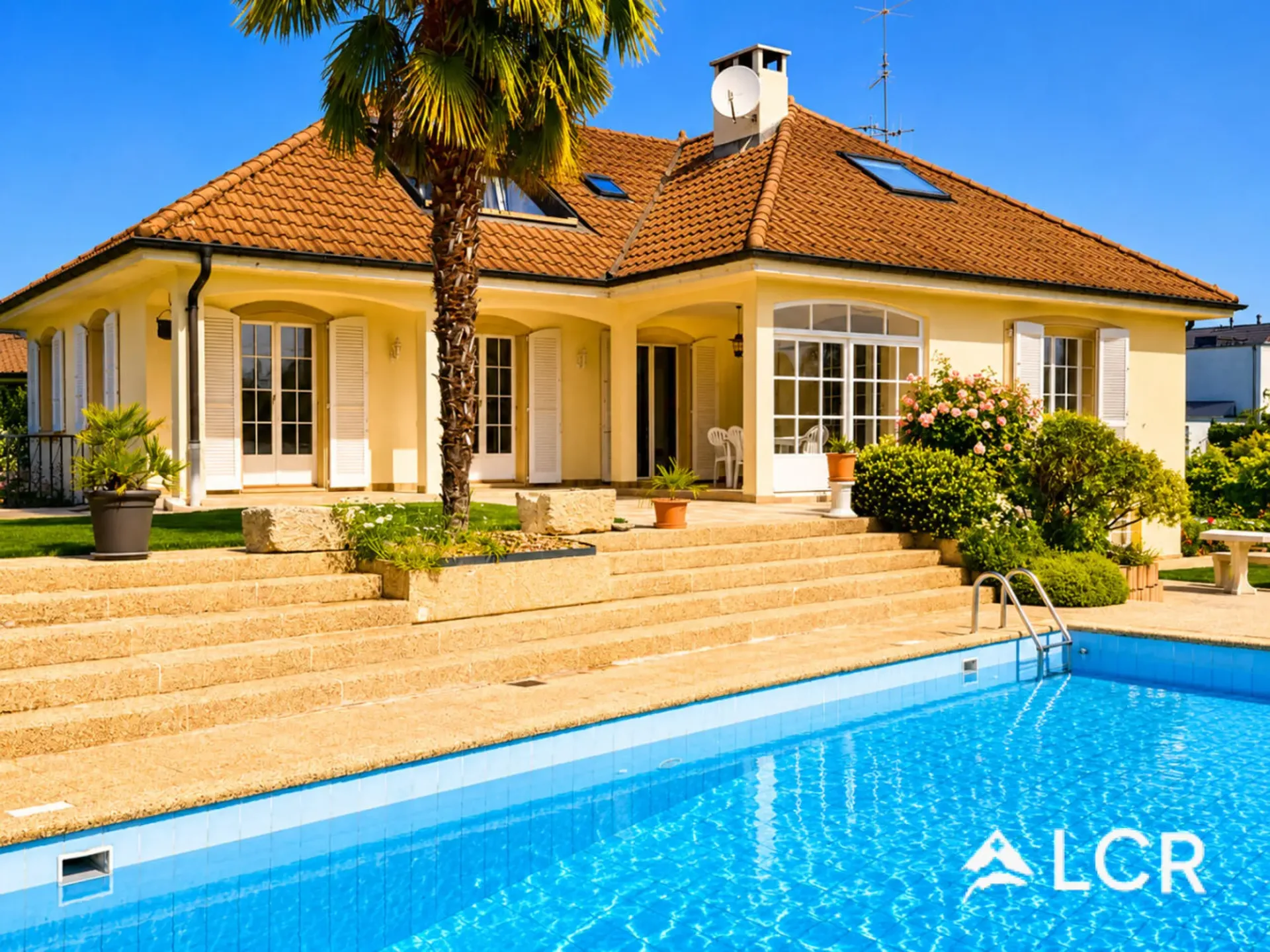 Beautiful family home 8.5p / Garden with pool and independent apartment
