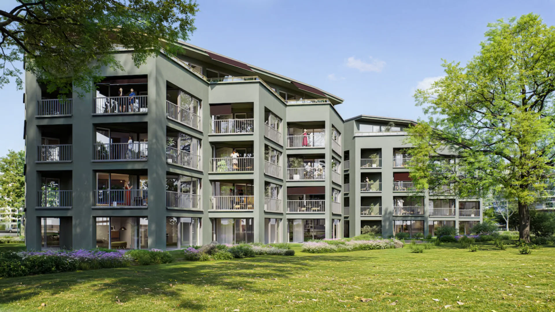 Erstbezug «Zwei Buchen» - Aufwachen mit Blick ins Grün!