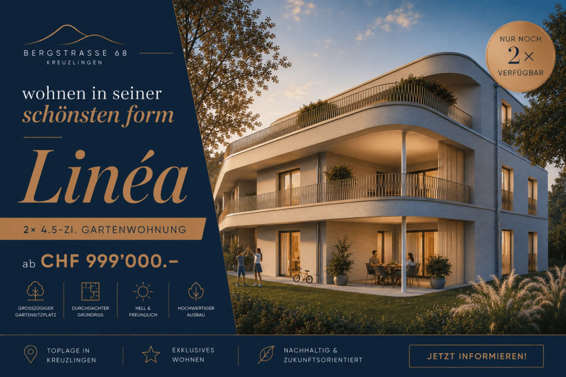 Baustart erfolgt! 4.5-Zi. Neubauwohnung mit grossem Garten