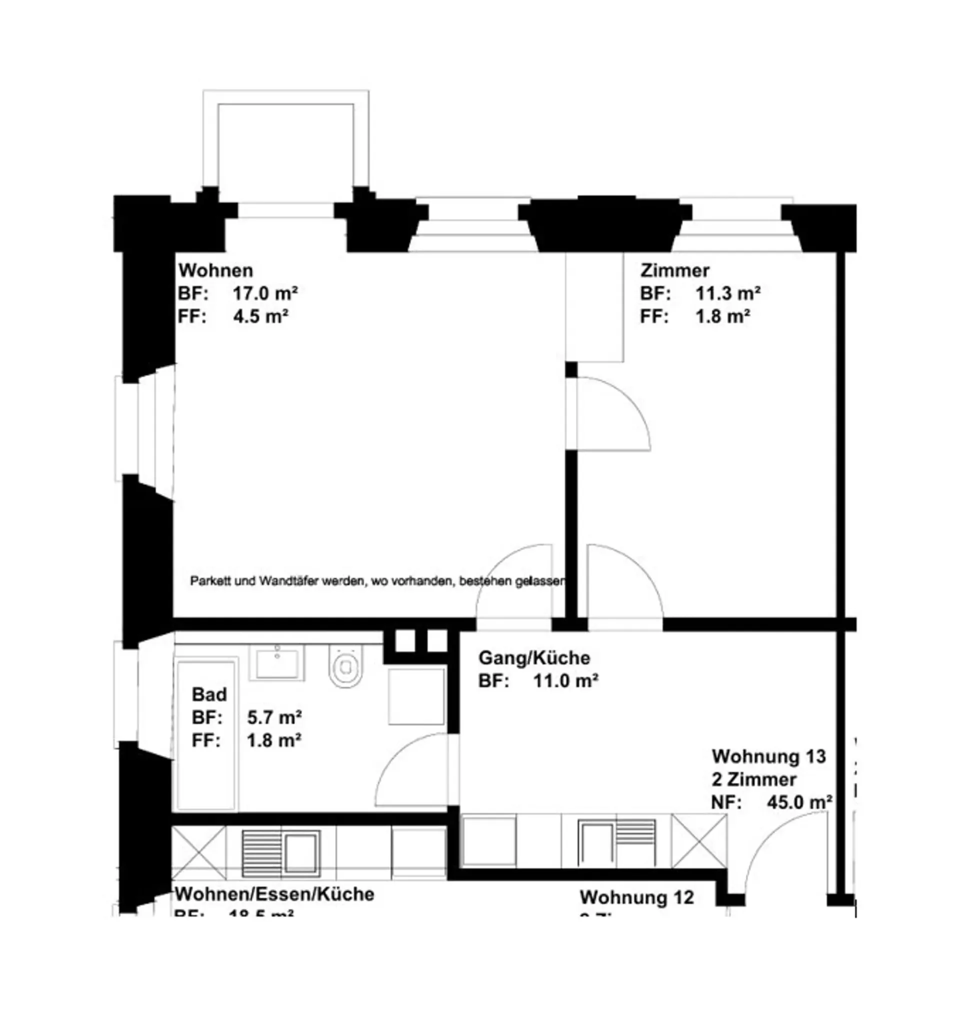 charmante 2.5 Zimmer-Wohnung im Herzen von Rorschach