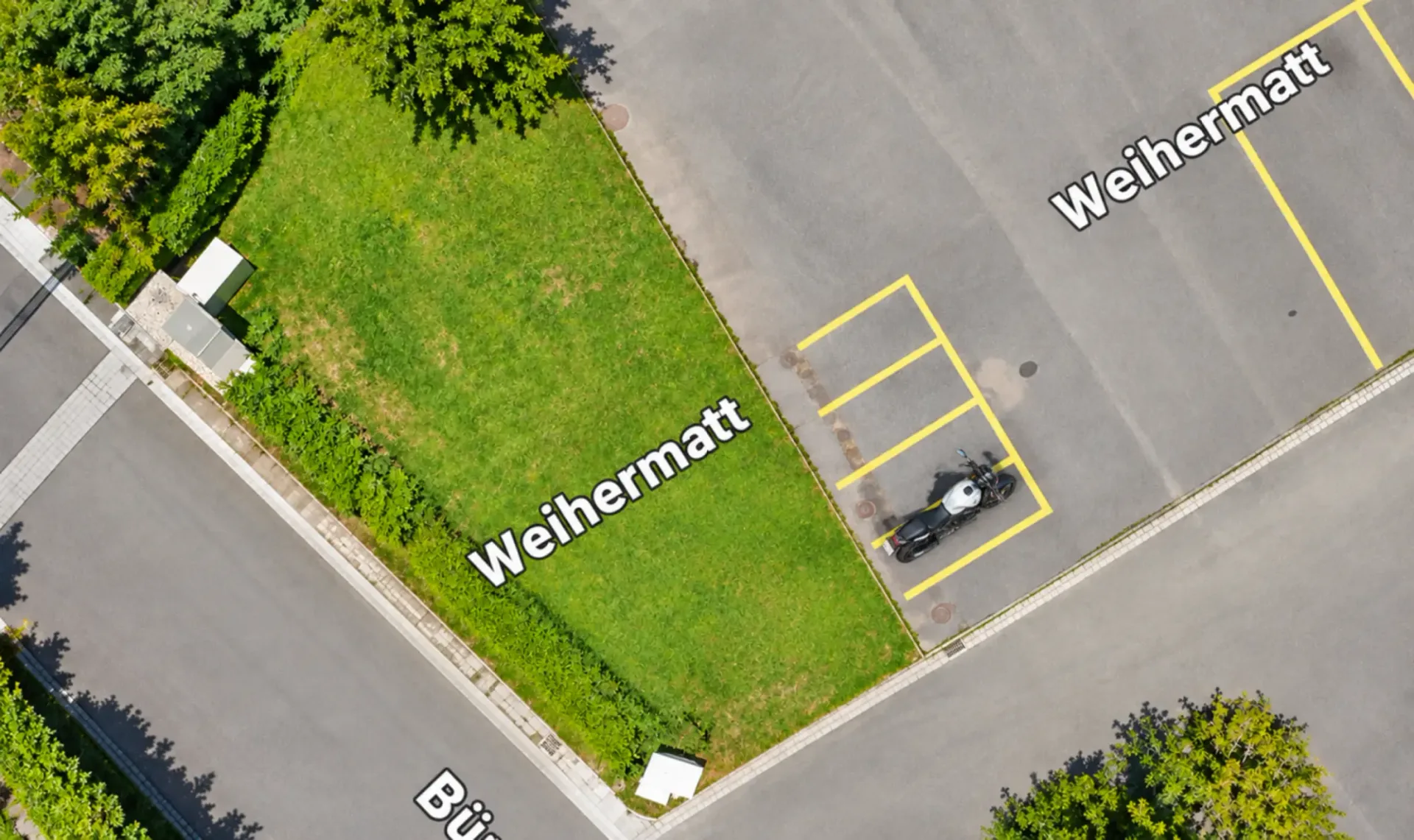 Motorrad Abstellplatz