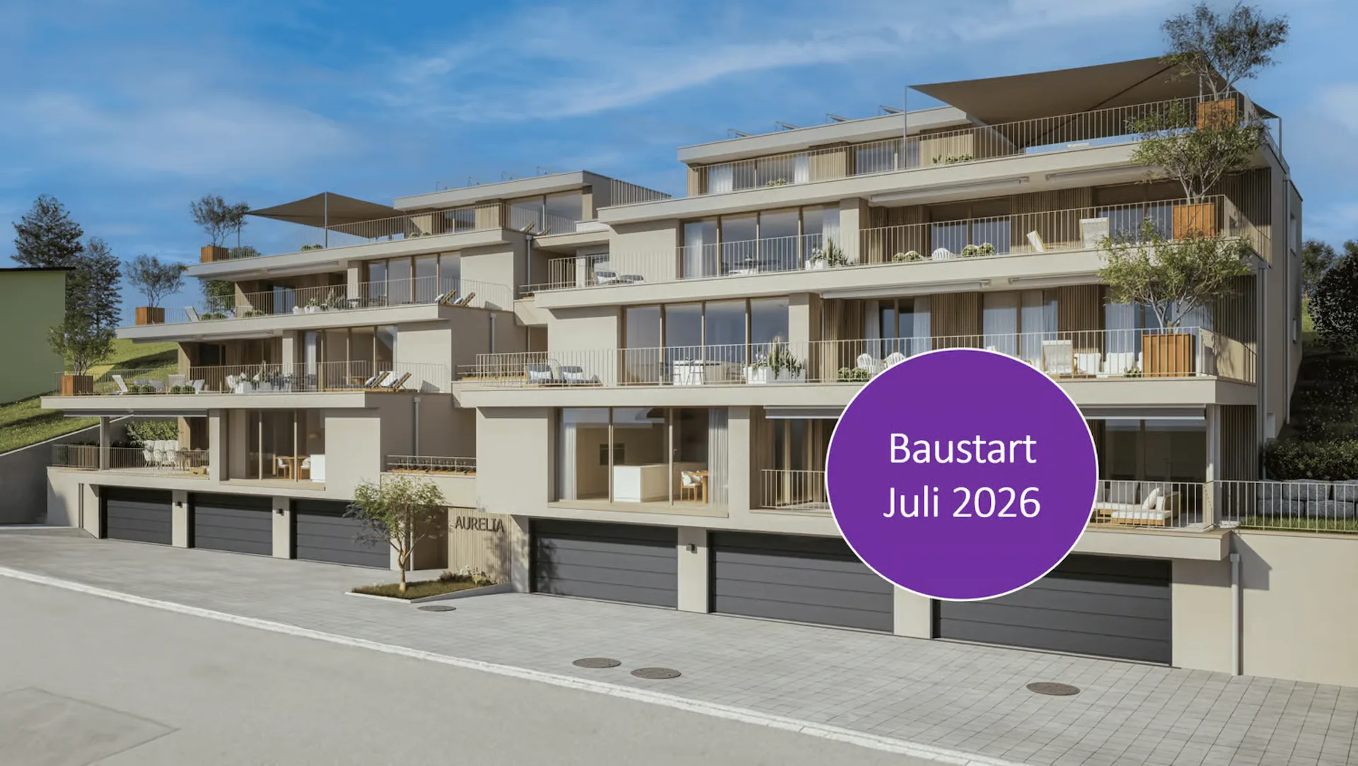 Neubauprojekt AURELIA Erlinsbach AG – 4.5 Zimmer Loggiawohnung A.01