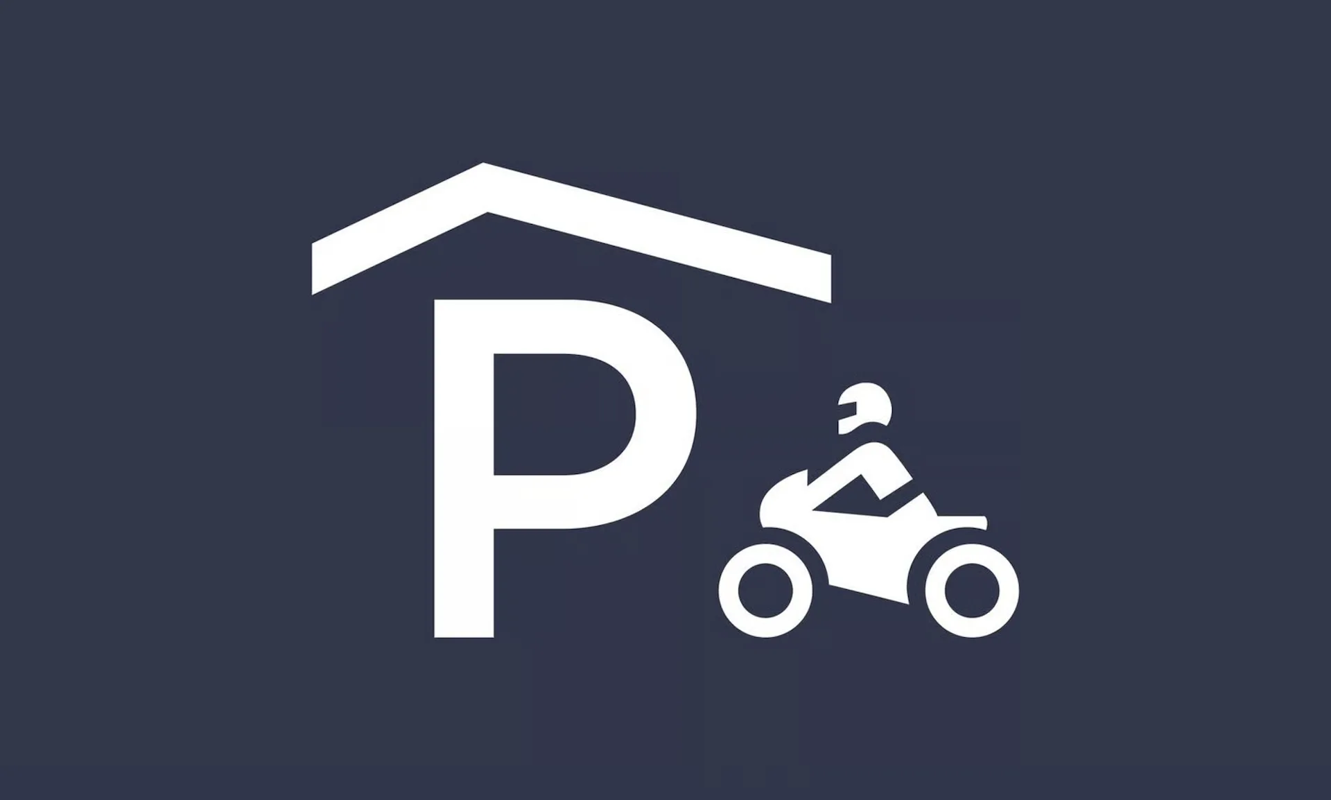 Motorrad-Parkplatz in Einstellhalle