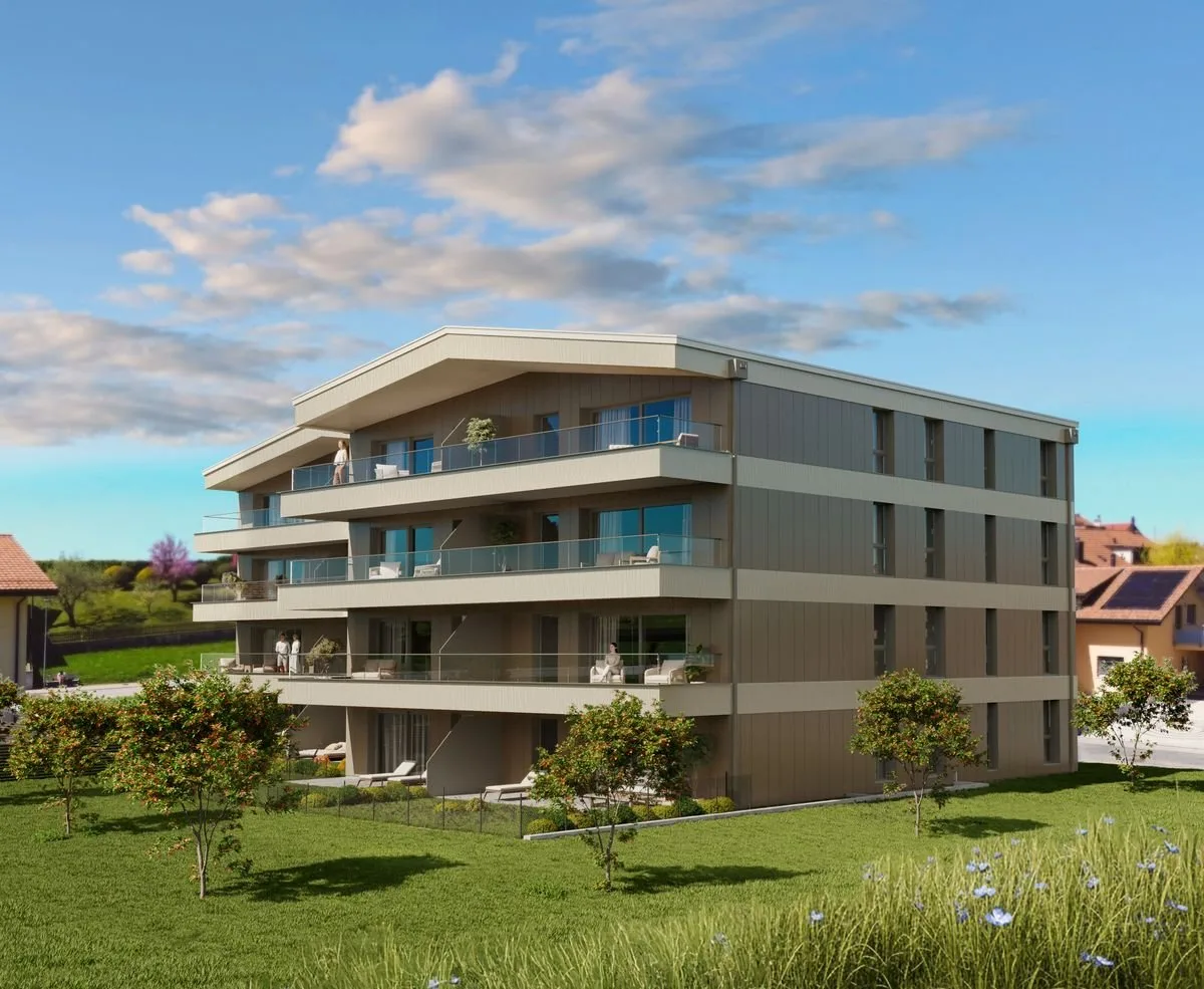 Neue Wohnung mit Terrasse und Garten