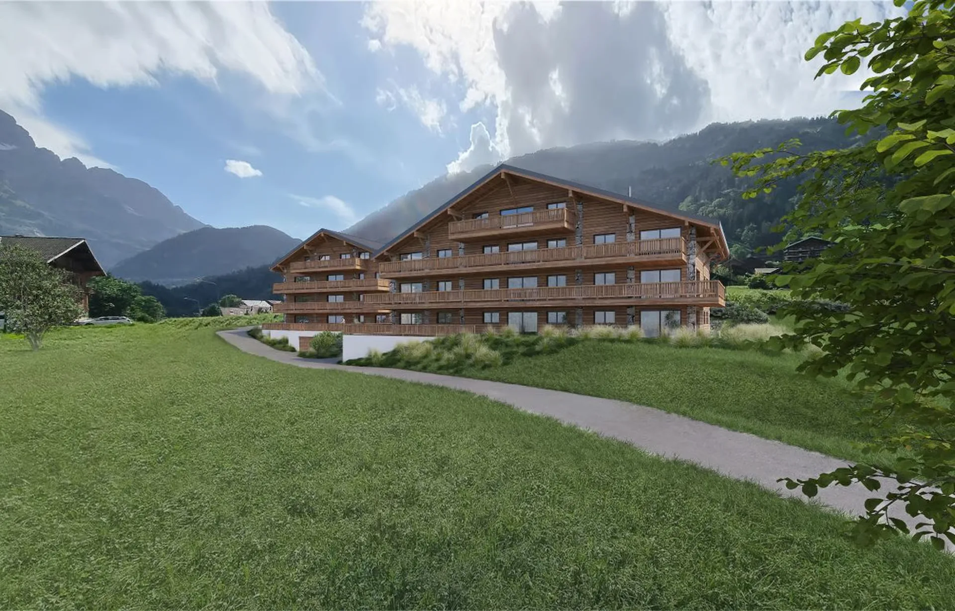 Neues 2.5-Zimmer-Apartment in Champéry - Hauptwohnsitz - Verkauf auf Plänen (Los 21)