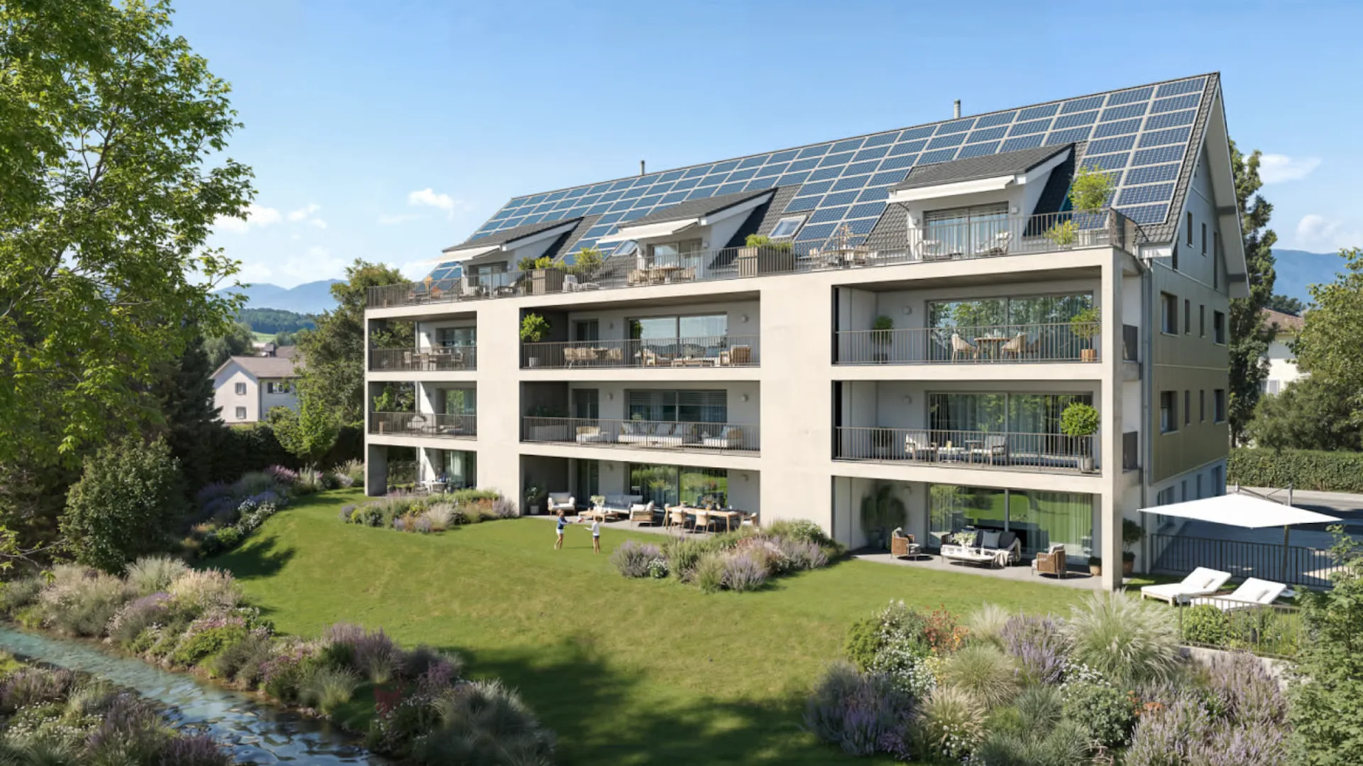 Spacious apartment with 4.5 rooms on 123 m² net living space