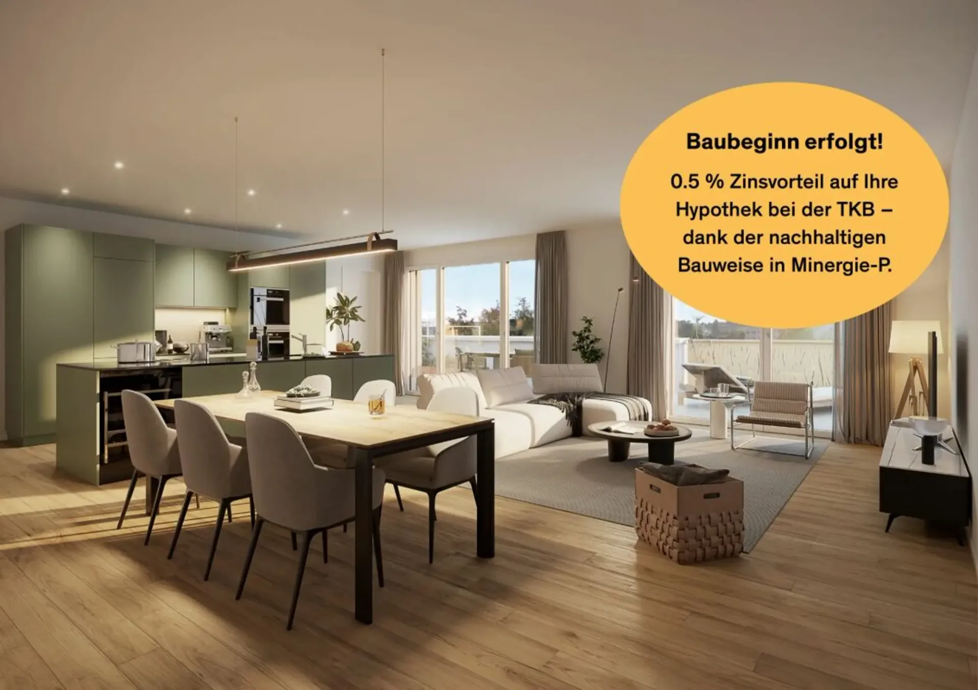 New construction project "Fliedergarten" - modern living with style and sustainability - high-quality upstairs apartment