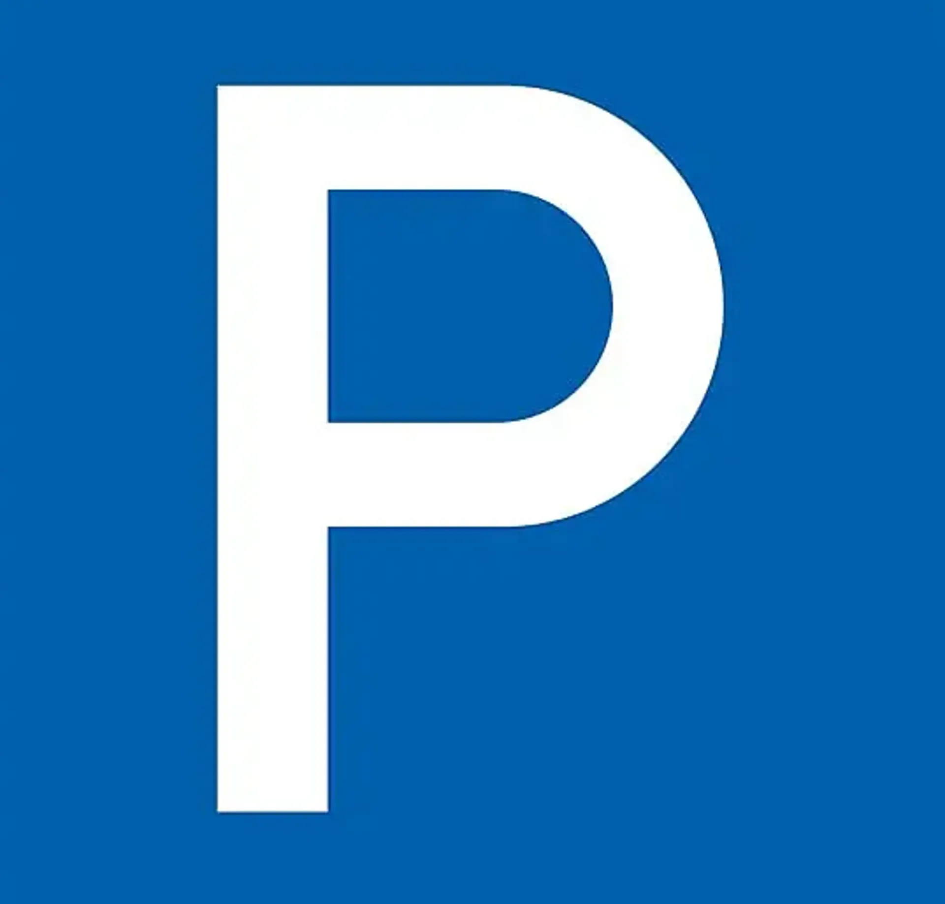 Parking space with charging station
