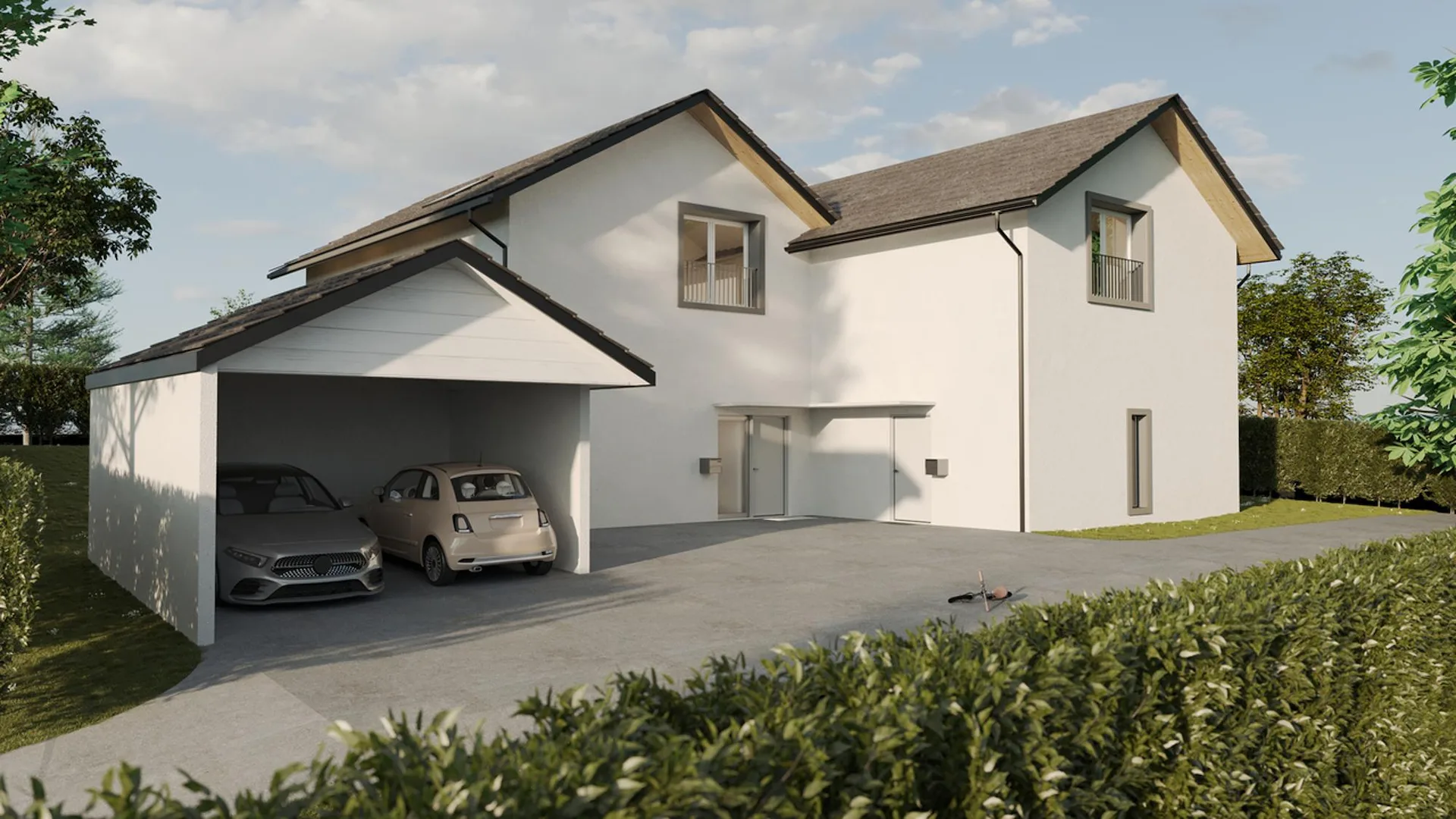 Font, à vendre, villa mitoyenne de 5.5 pièces, 125m2, terrain de 400m2