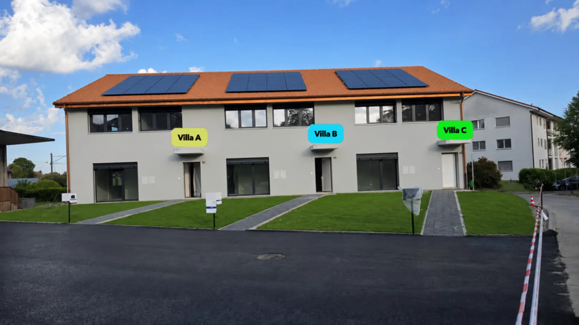 Villa A - Reihenhaus-Eckvilla Minergie mit privatem Garten
