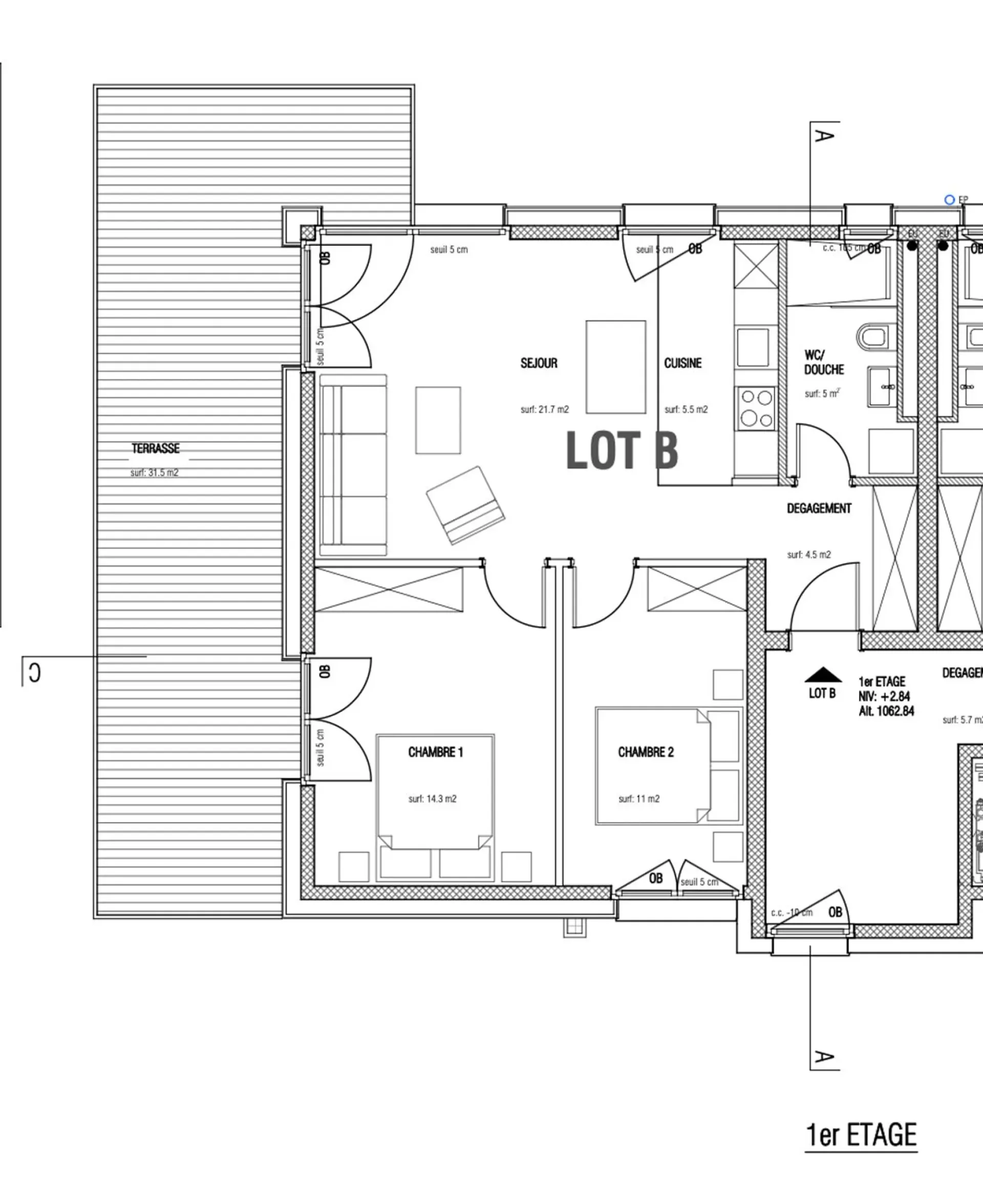 CHALET 1909 - LOT B - 3.5 Zimmer mit Garten