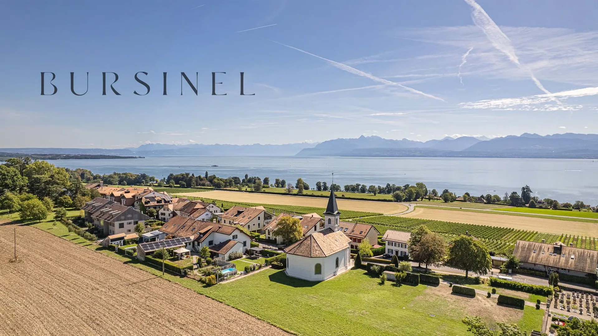 Bursinel - 135 m2 Wohnfläche mit 116 m2 Terrasse, direkt am See und den Alpen