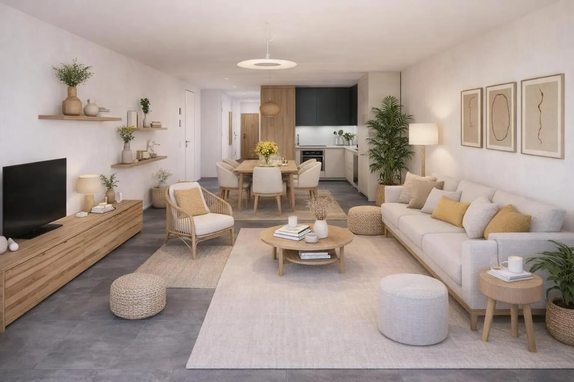 3,5 Zimmer Durchgangswohnung mit 90 m² und Balkon - Châtel-Saint-Denis