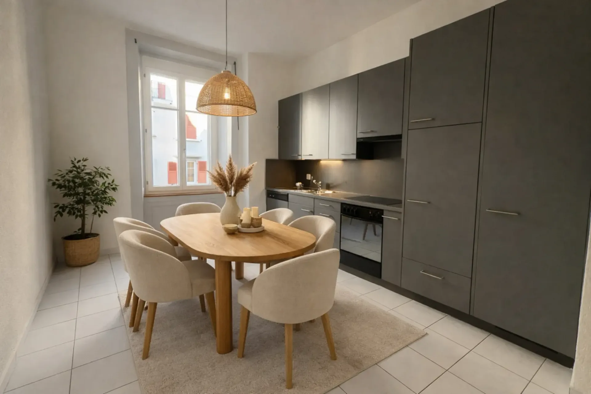 St-Imier, schönes 3-Zimmer-Apartment mit großer Einbauküche