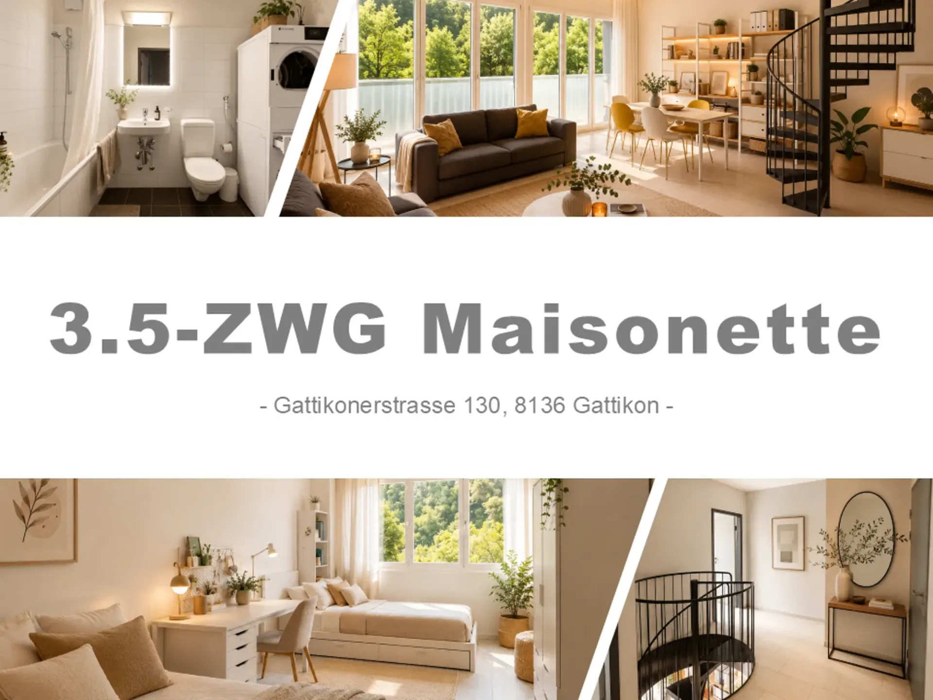 Charmante 3.5-Zimmer-Maisonette-Wohnung in Gattikon