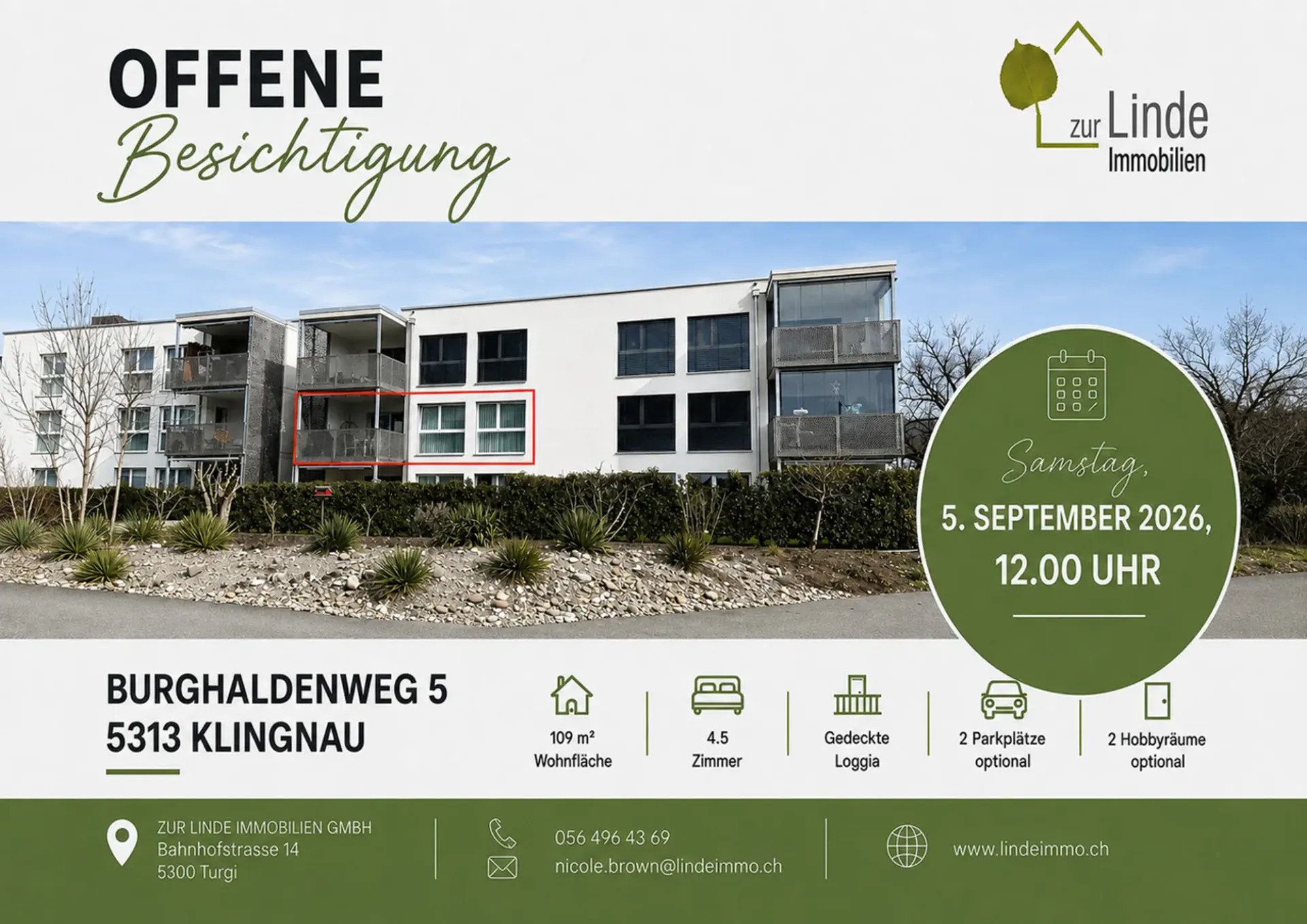 Neuwertige 4.5-Zimmer-Wohnung mit Altstadtblick in Klingnau