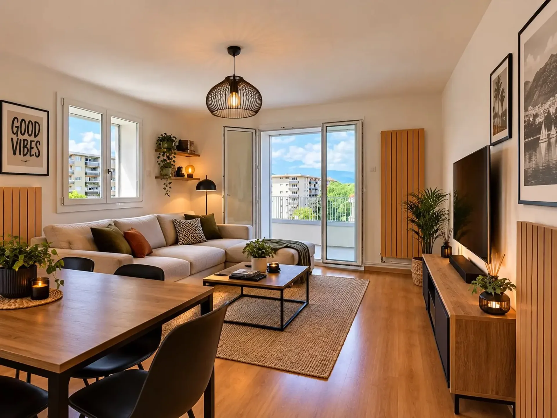 Helles Appartement mit Balkon
