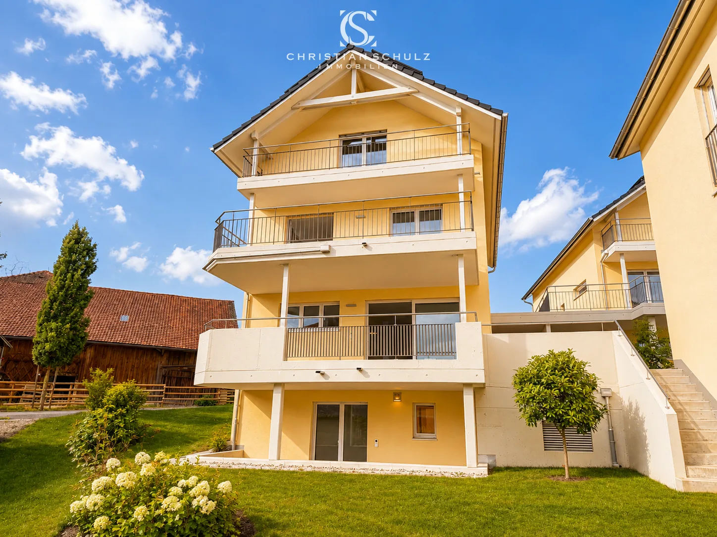 Spacious new building house with separate apartment in panoramic location
