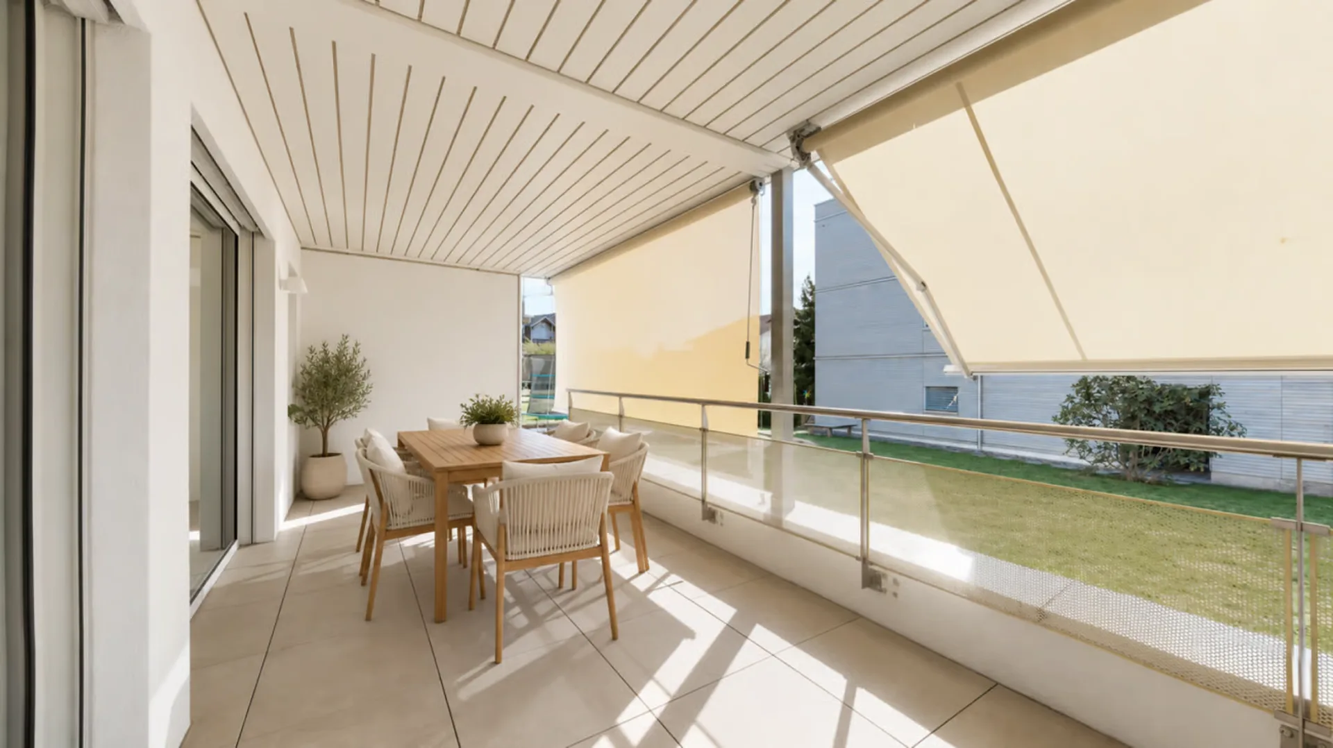 Grosszügige 4.5-Zimmerwohnung im Erdgeschoss mit 26 m² Balkon in Büron