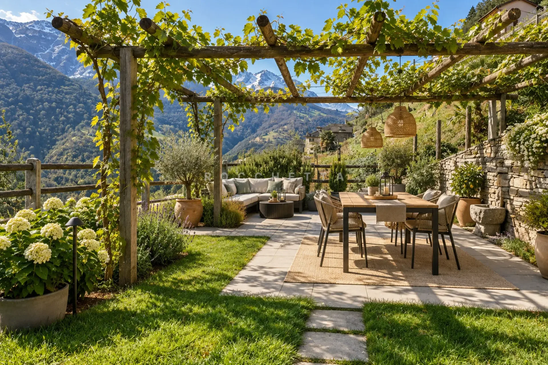 Casa unifamilare con tanto sole e fantastica vista nel verde