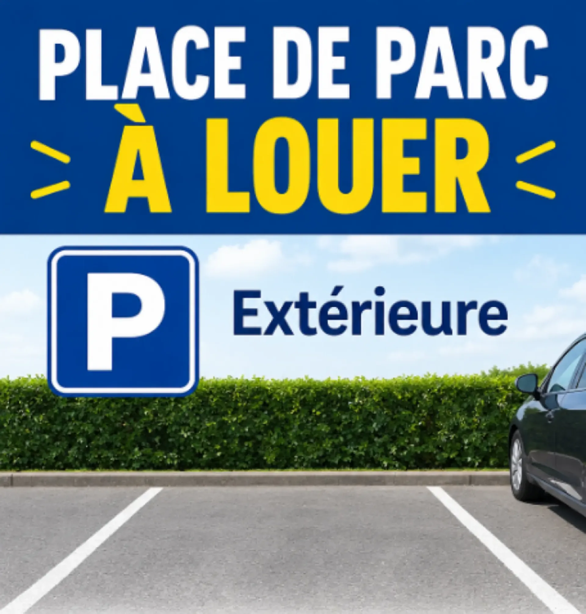 Außenparkplatz