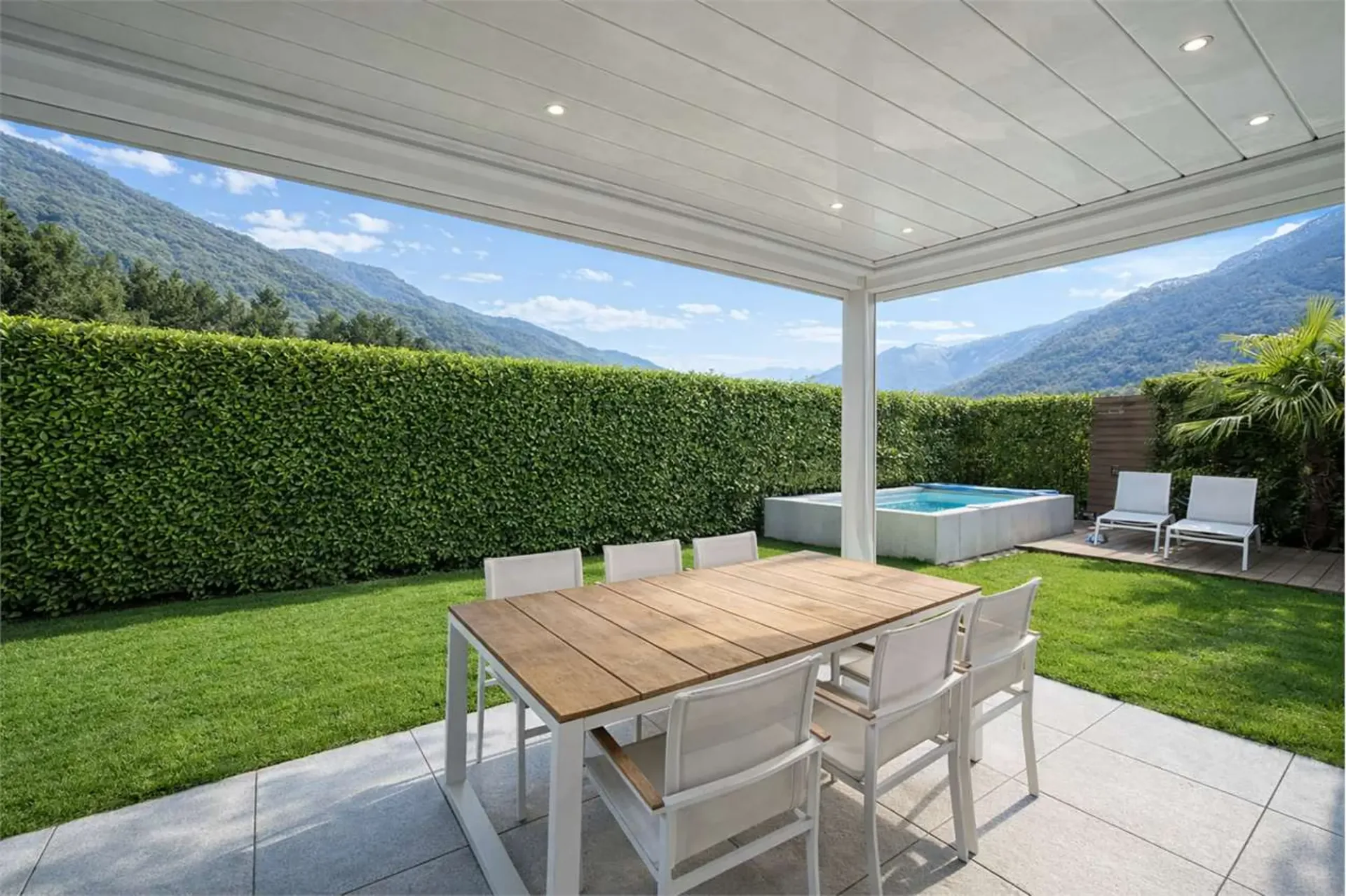 Appartement mit Garten in Bironico