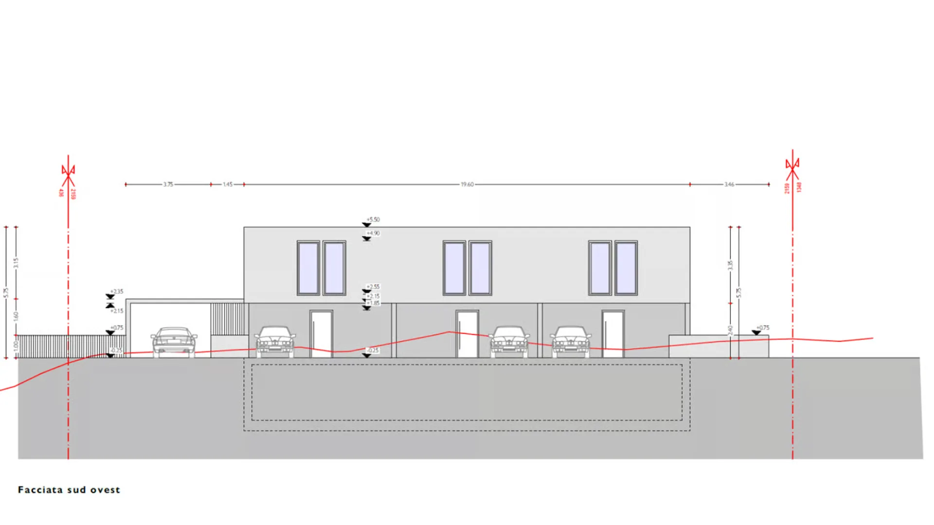 Bauplatz mit Projekt für drei Wohneinheiten
