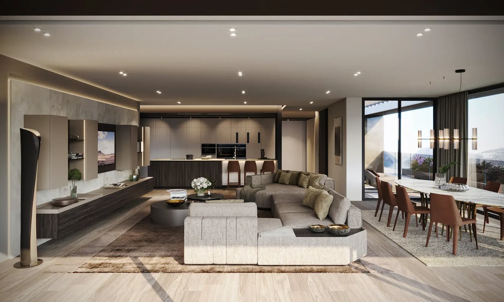 Wohnung 2.5 Zimmer mit Terrasse und Seeblick – Residenza Foresta, Lugano