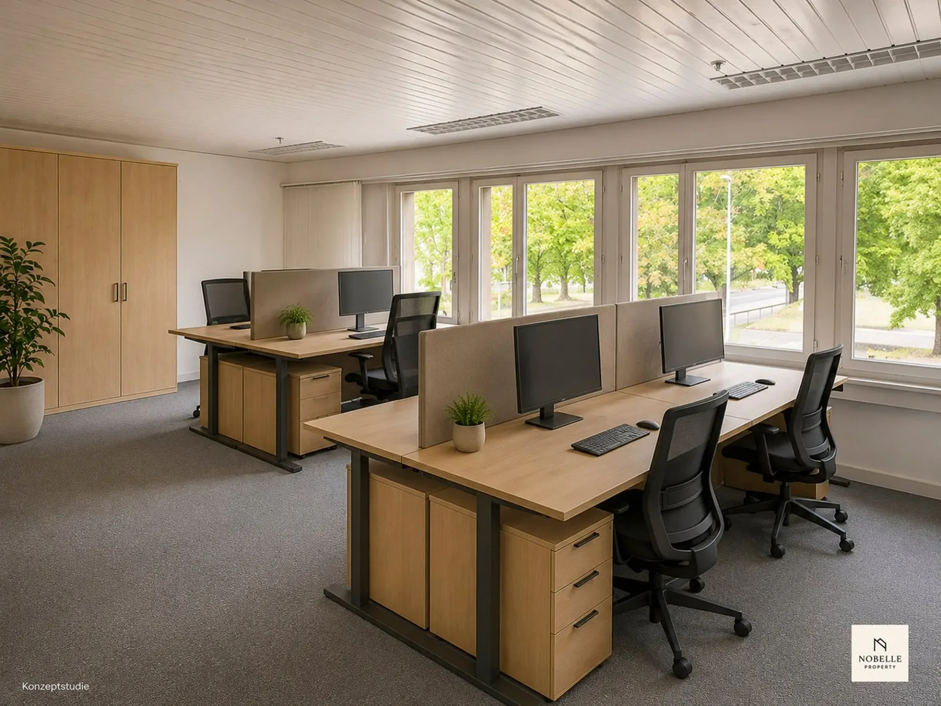 Bureau charmant avec beaucoup d'espace à un loyer attractif