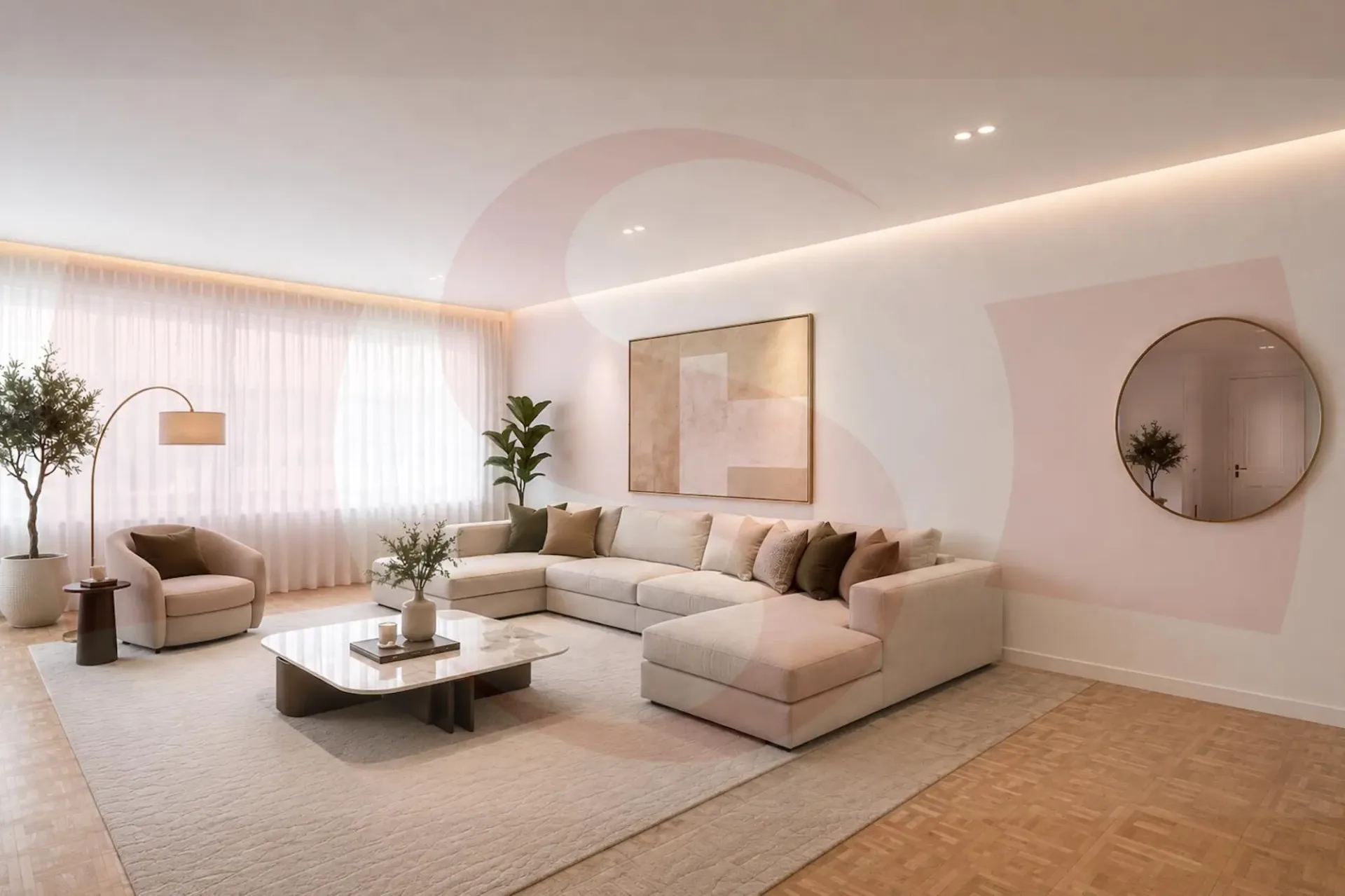 Beautiful 6-room apartment for rent, unfurnished