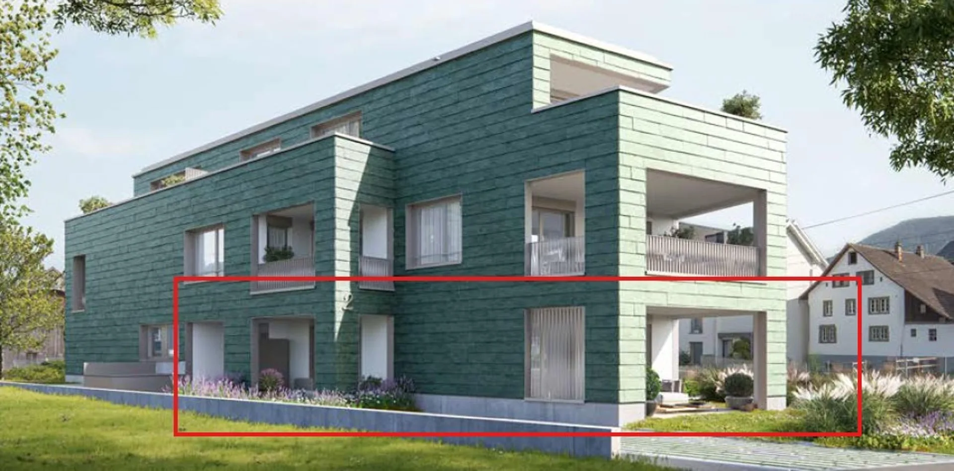 Moderne 4.5-Zimmer-EG-Wohnung mit Seenähe in Wilen bei Wollerau