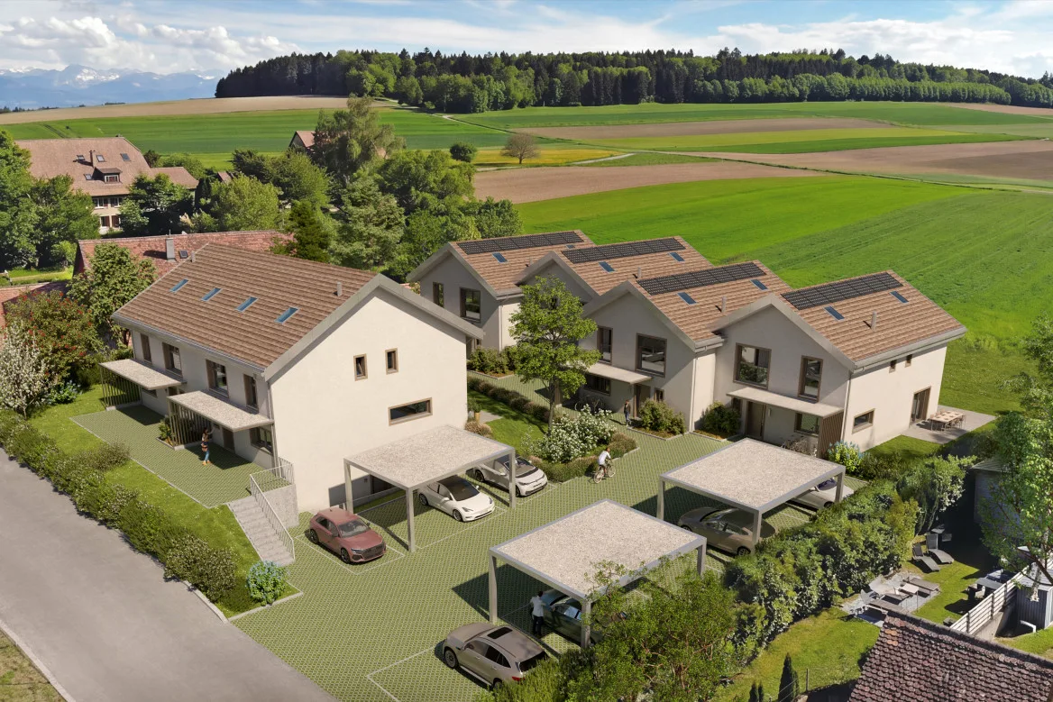 NEUES PROJEKT VON 6 FAMILIENVILLAS IN THIERRENS MIT GÄRTEN!