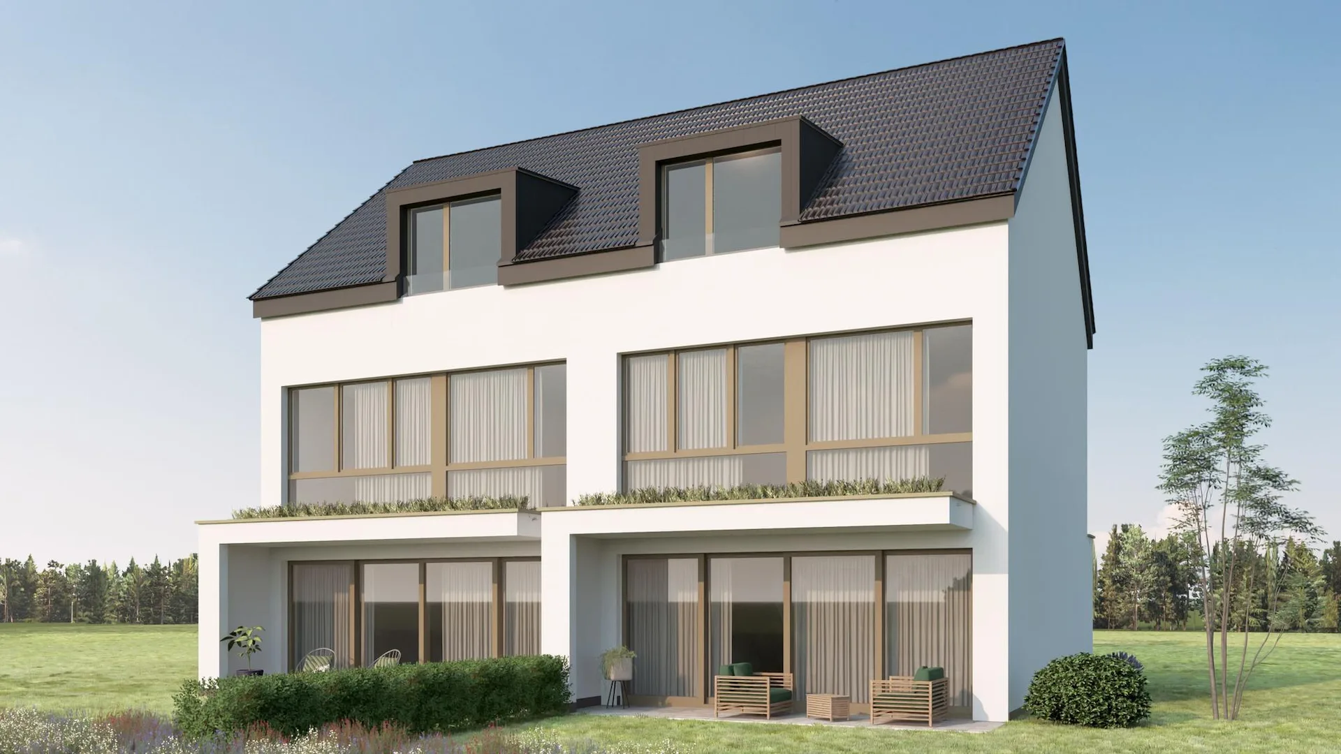 Grosszügiges 6.5-Zimmer Doppeleinfamilienhaus D.1 in ruhiger Lage in Oberkulm AG