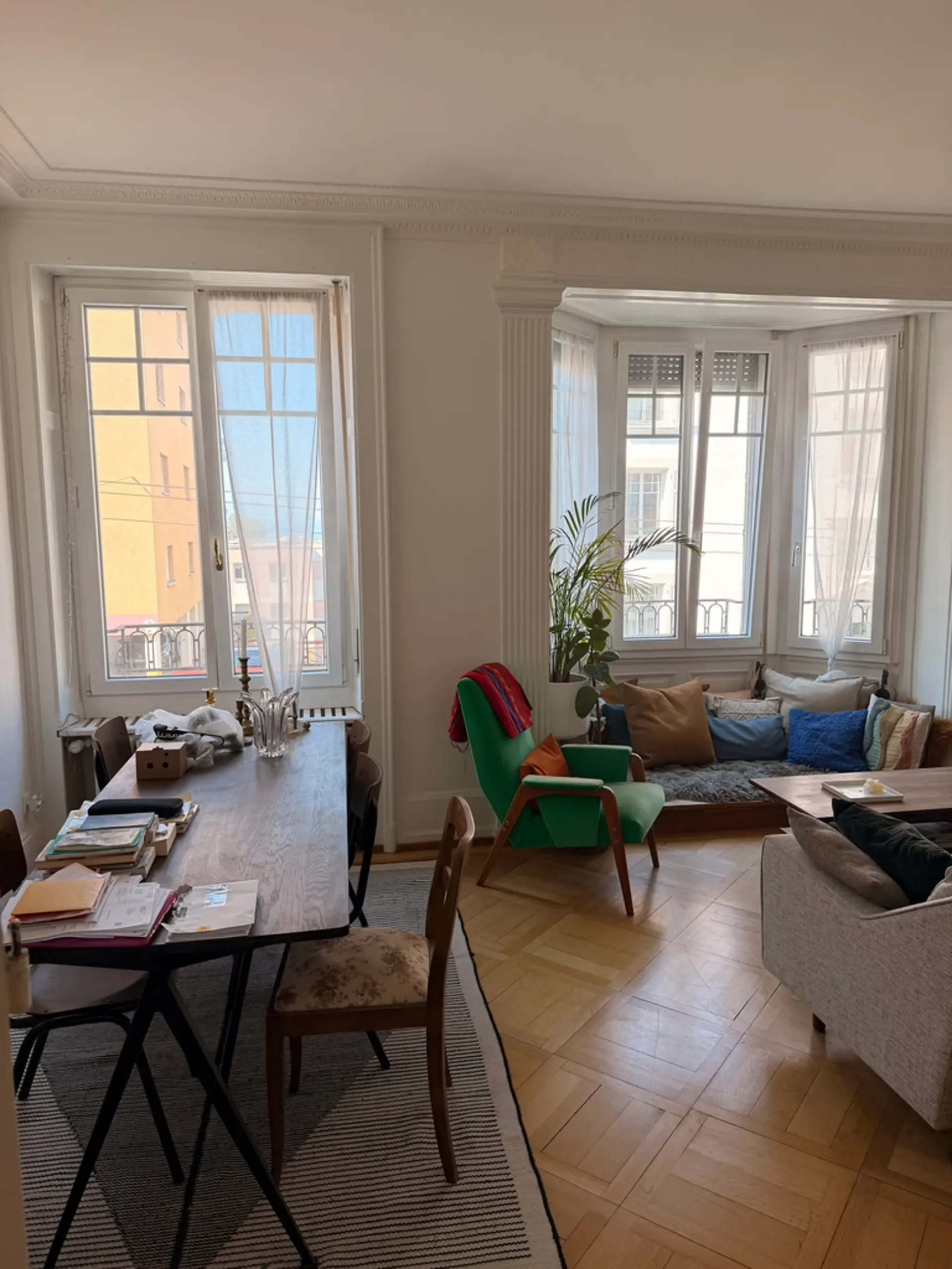 Magnifique appartement traversant de 3,5 pièces, à proximité du centre