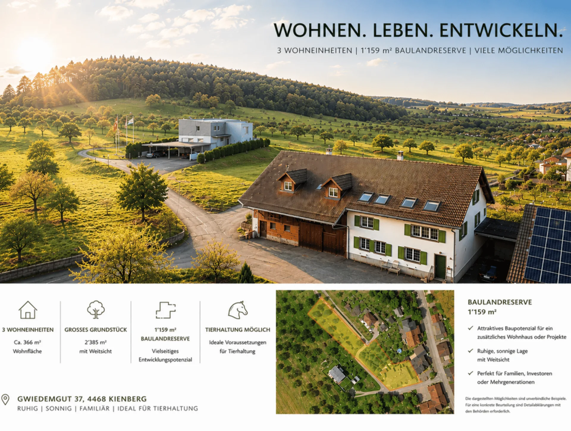 CHARAKTERVOLLES 3-FAMILIENHAUS MIT BAULANDRESERVE | WOHNEN, INVESTIEREN ODER ENTWICKELN