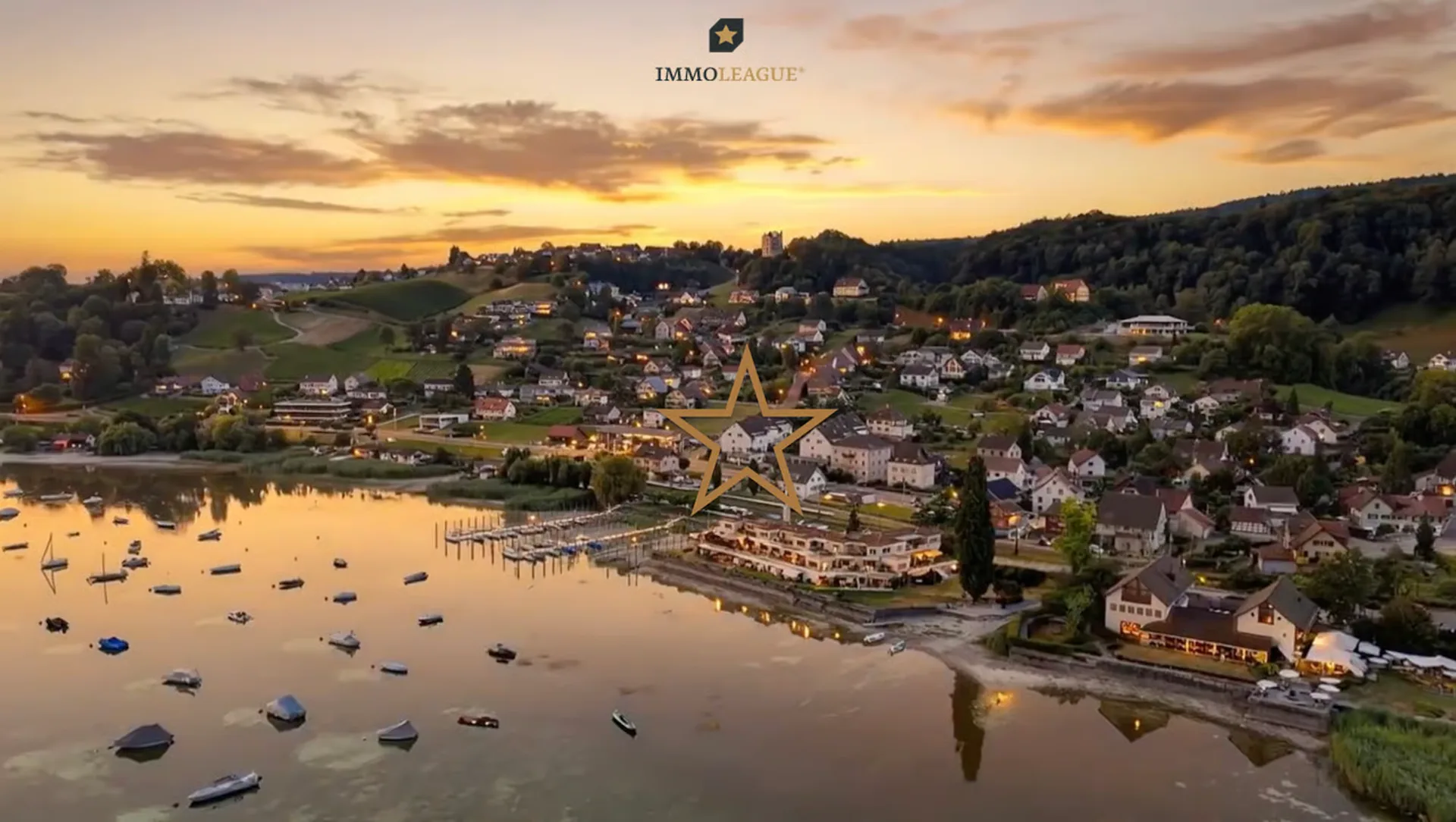 Panoramic view of Lake Untersee. High-level living comfort.