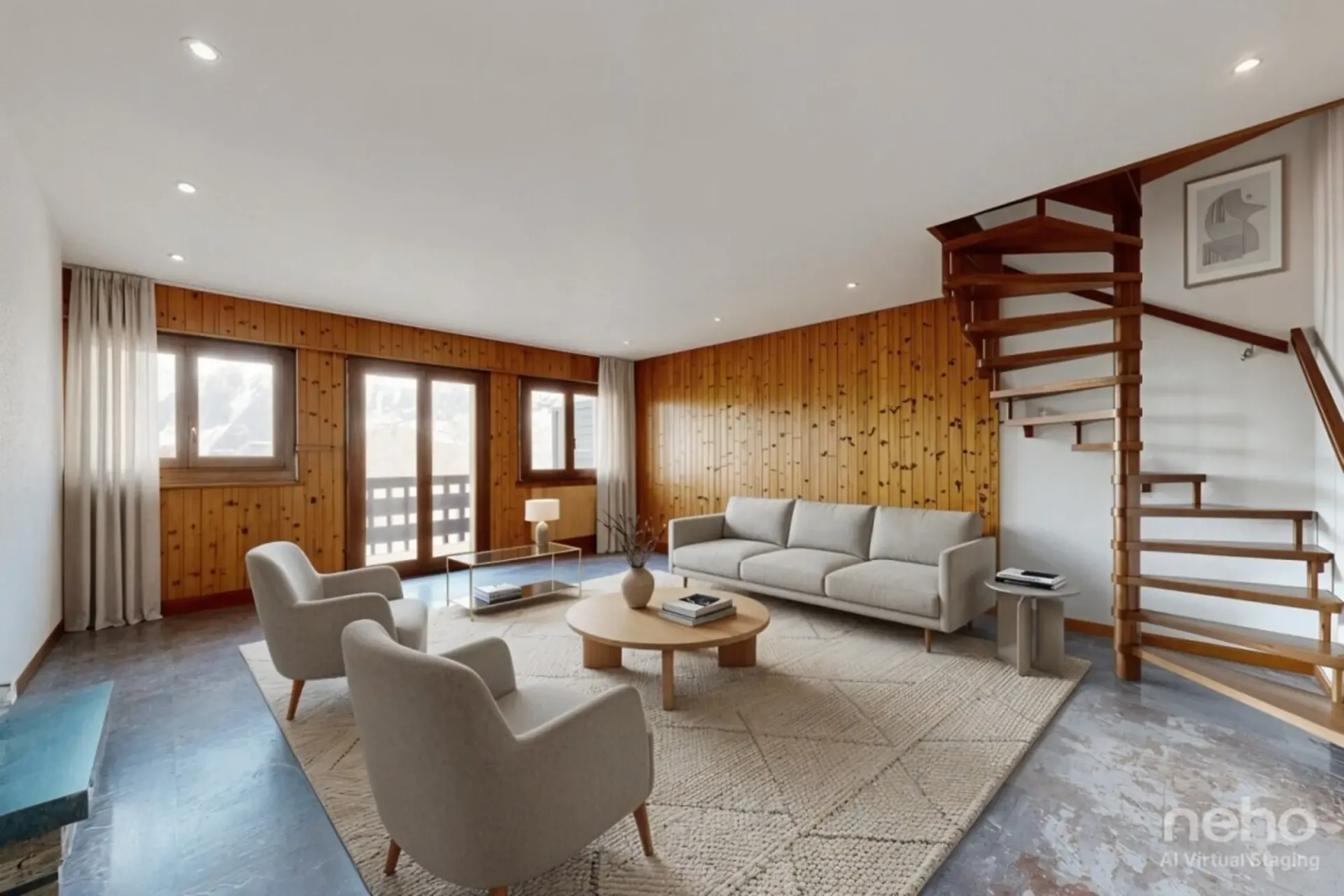 Duplex plus ein separates Zimmer mit Panoramablick