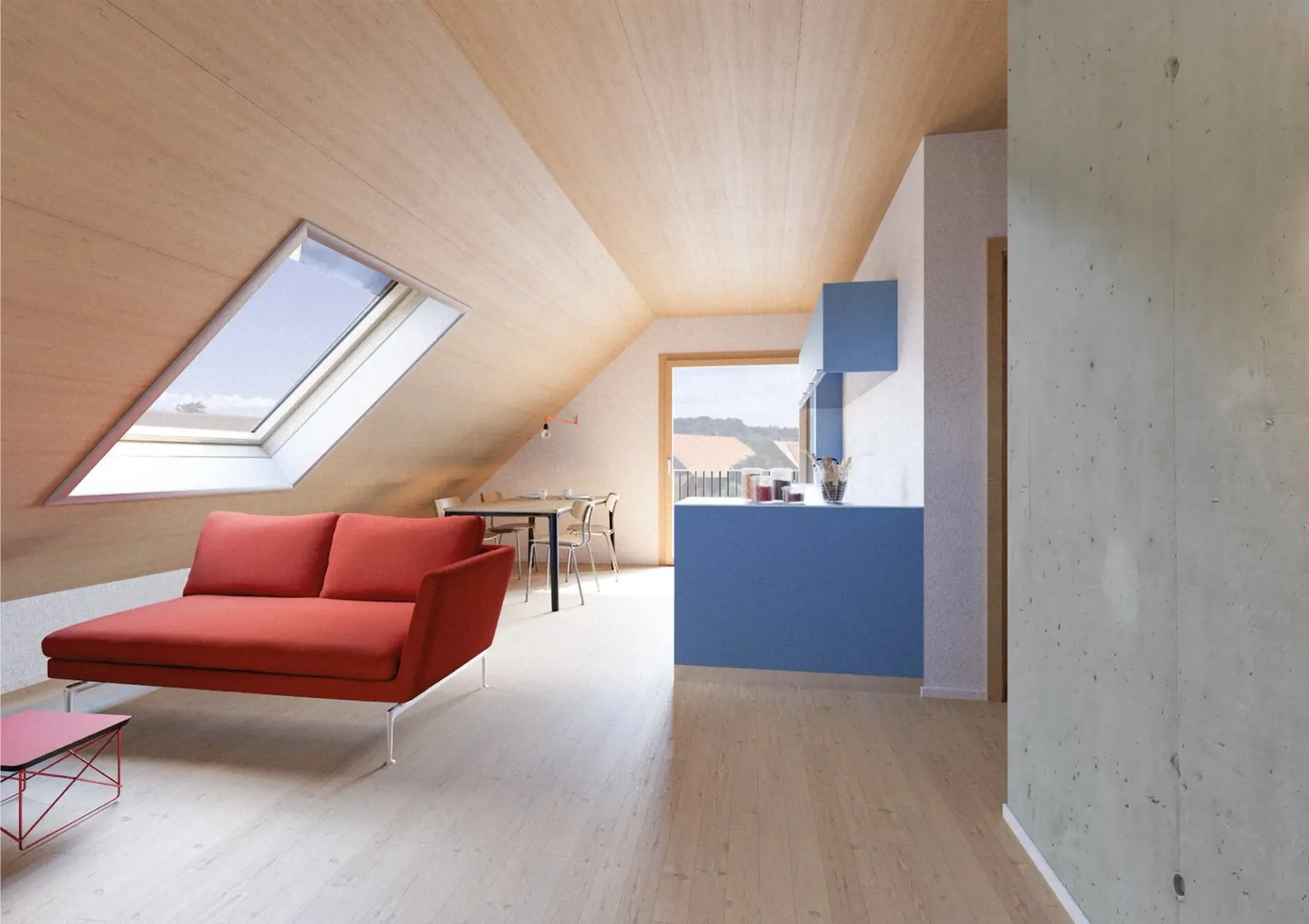 "Neubauwohnung im neu erstellten Holzhaus im Herzen des Berner Seelandes"
