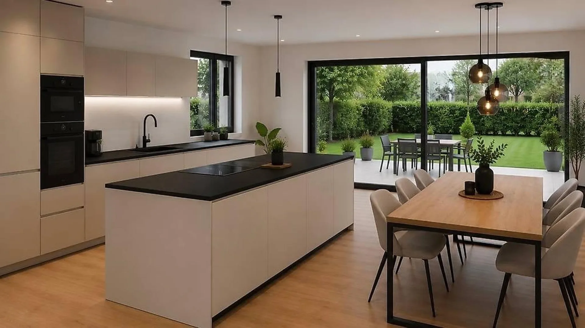 Elegante rez-de-chaussée avec grand jardin en construction !
