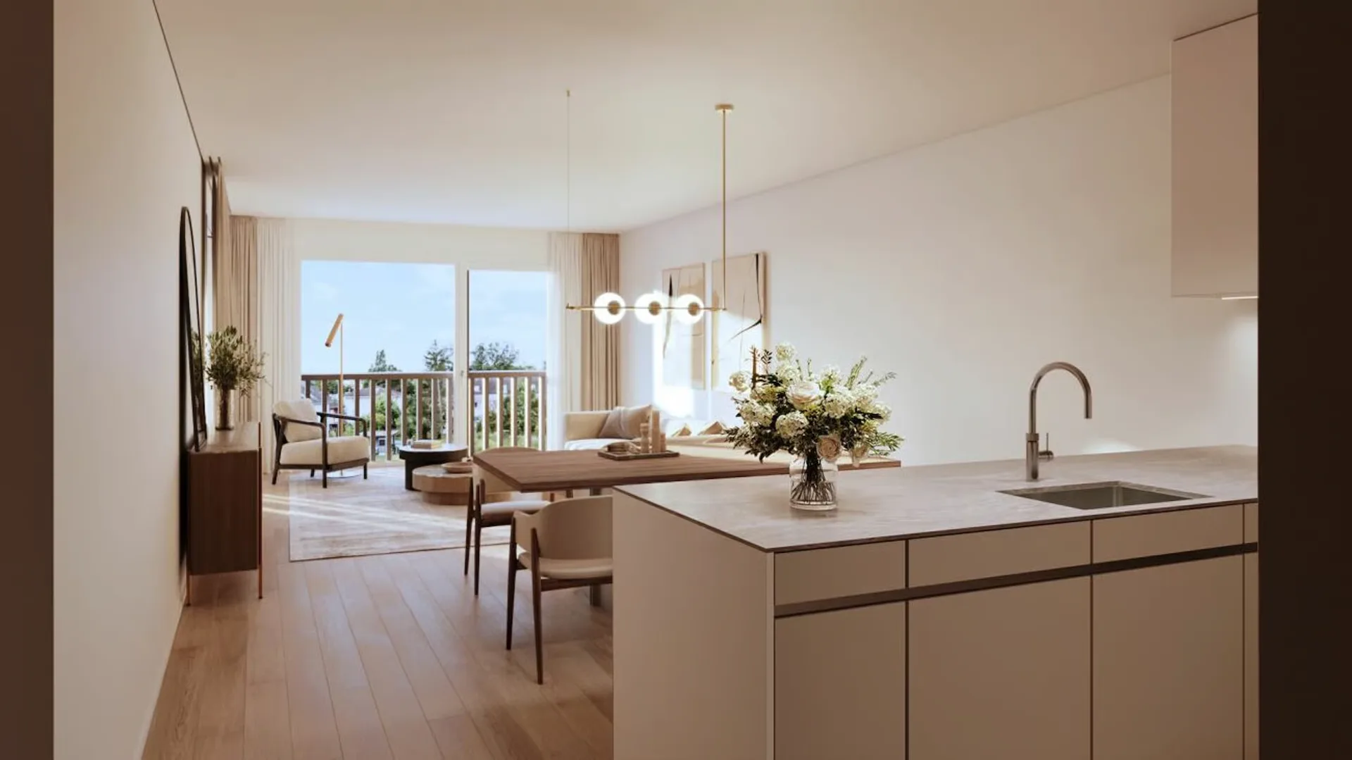 4.5-Zimmer-Attikawohnung mit 130 m² Wohnfläche und 49 m² Terrasse